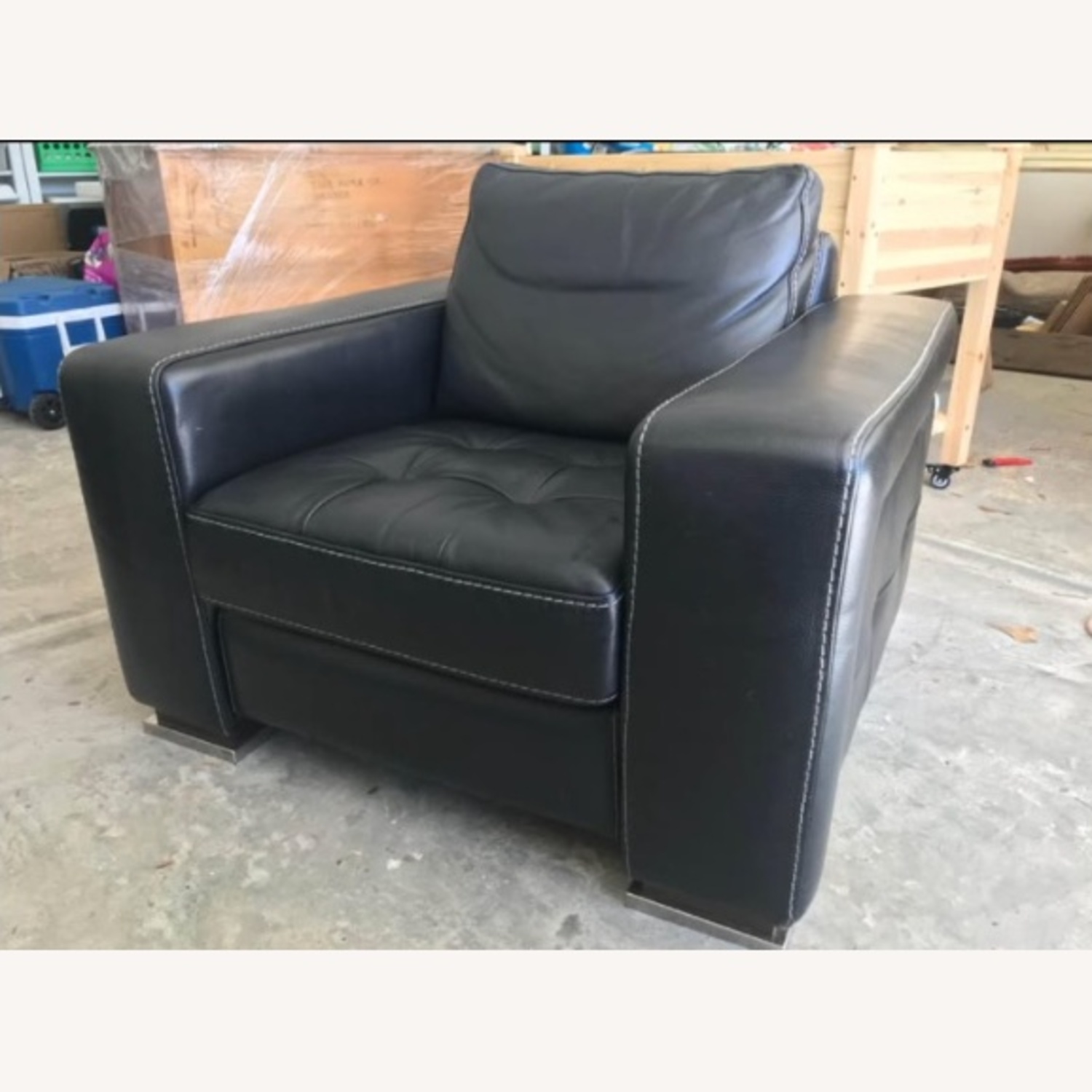 Gamma Arredamenti Leather Chair - image-4