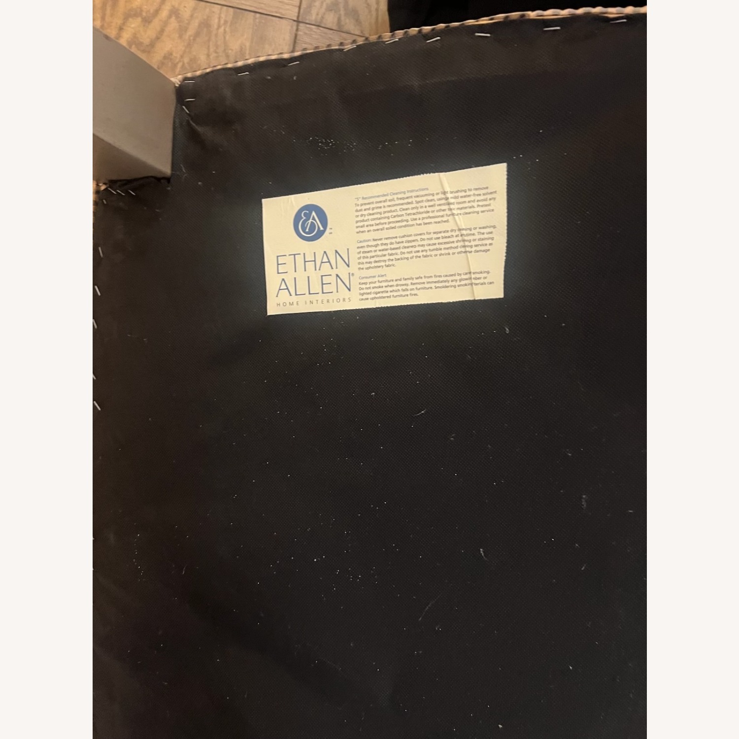 Ethan Allan Pair of Vintage Slipper Chairs - image-5