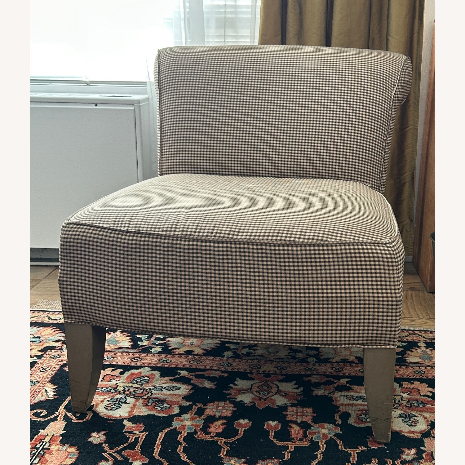 Ethan Allan Pair of Vintage Slipper Chairs - image-2