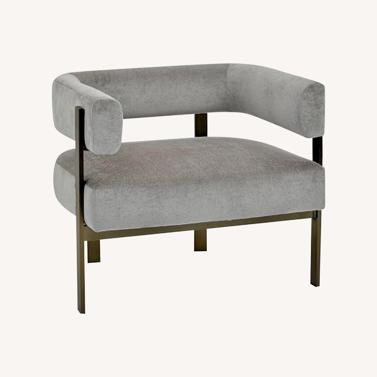 West Elm Vero Velvet Living Room Chair - image-0