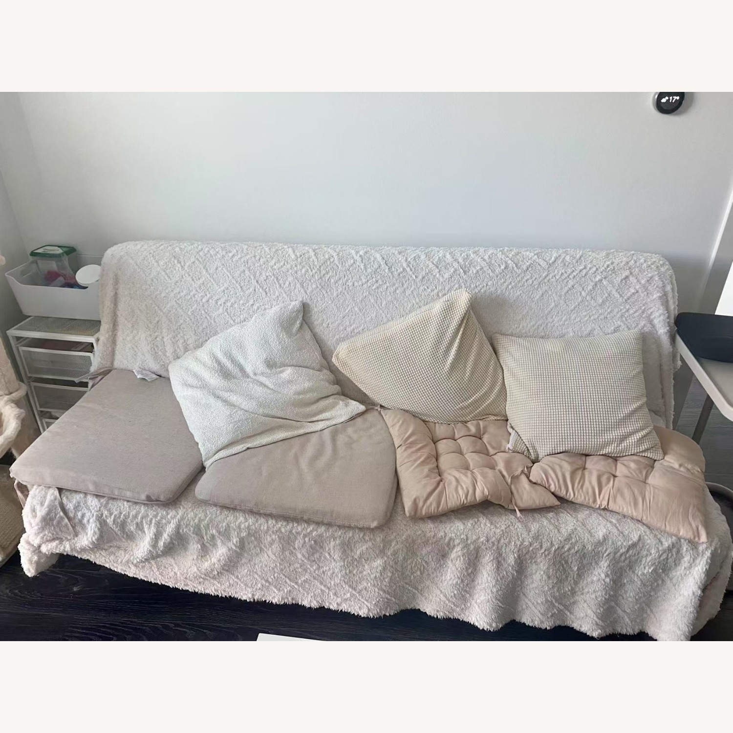 IKEA BALKARP Sleeper Sofa Black with Cover - image-1