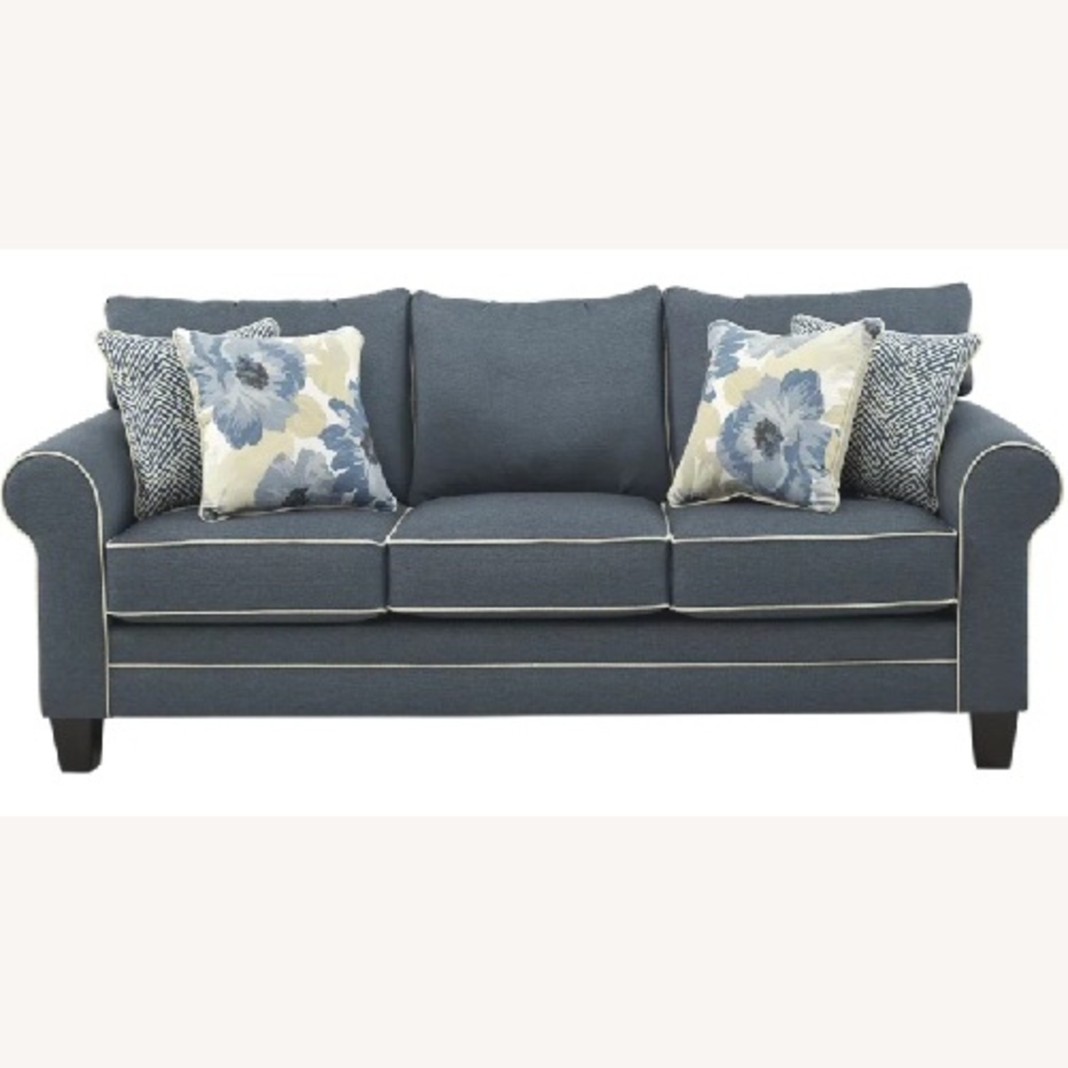 Rooms To Go Blue Sofa - image-5