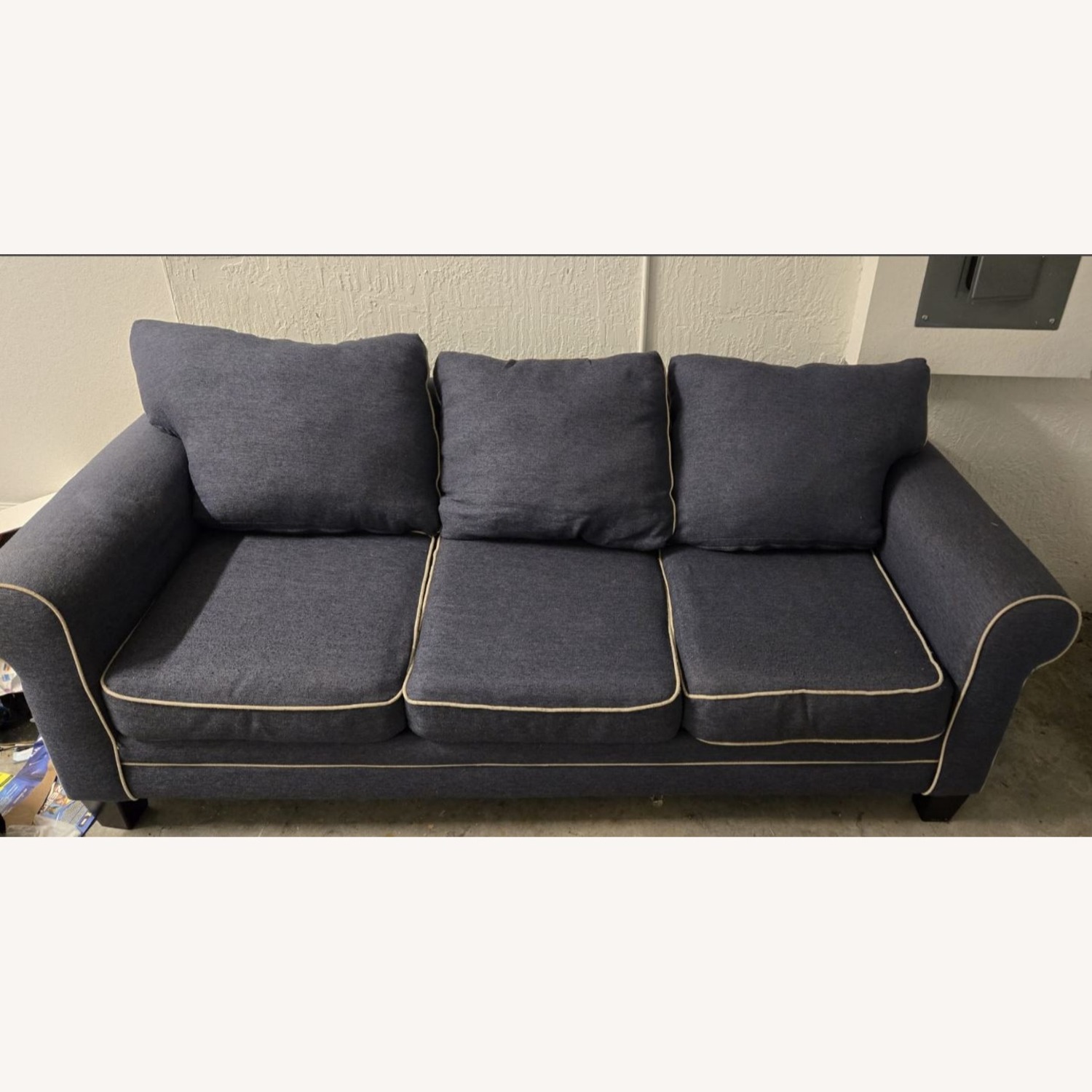 Rooms To Go Blue Sofa - image-1