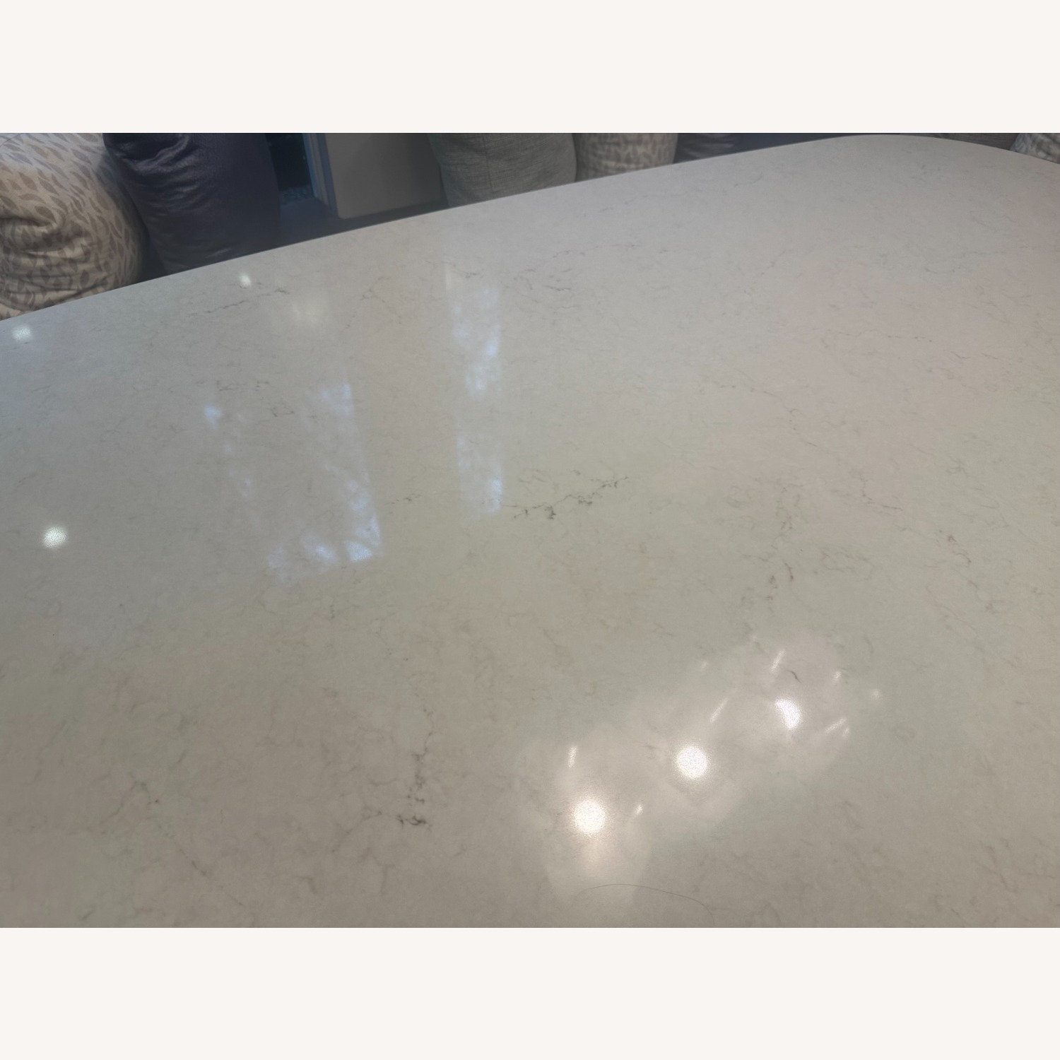 Cesarstone Dining Room Table w Erro Saarinen Base - image-2