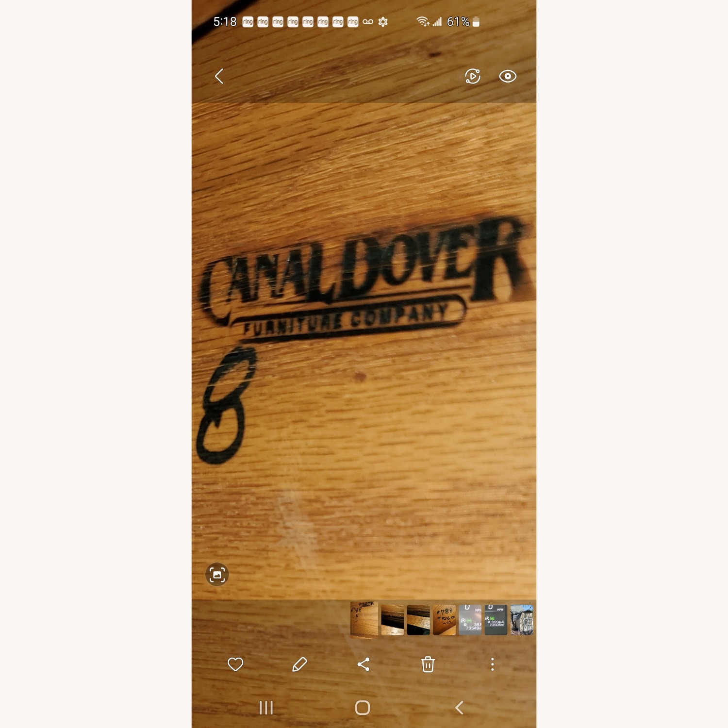 Canal Red Oak Amish Dining Set - image-4