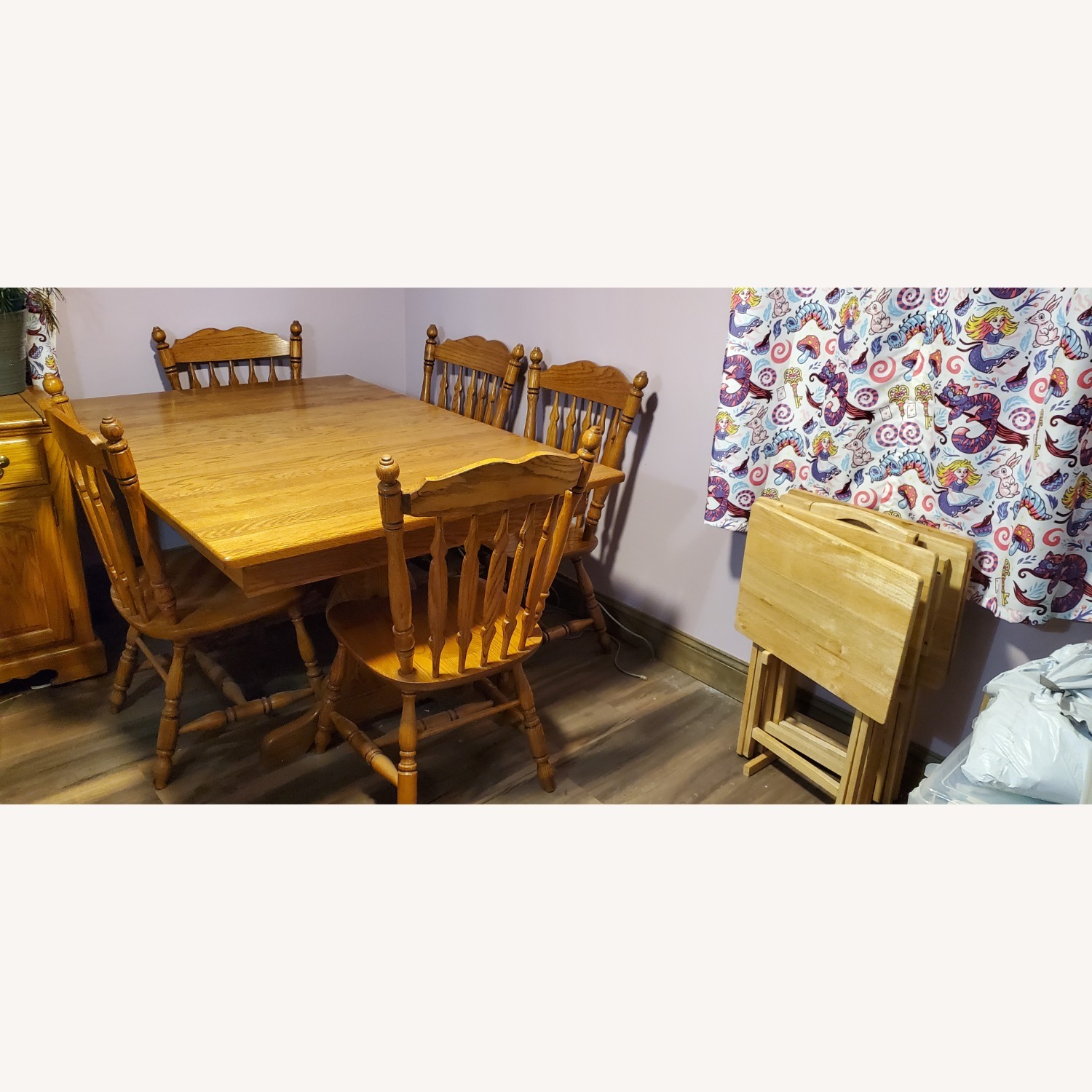 Canal Red Oak Amish Dining Set - image-5