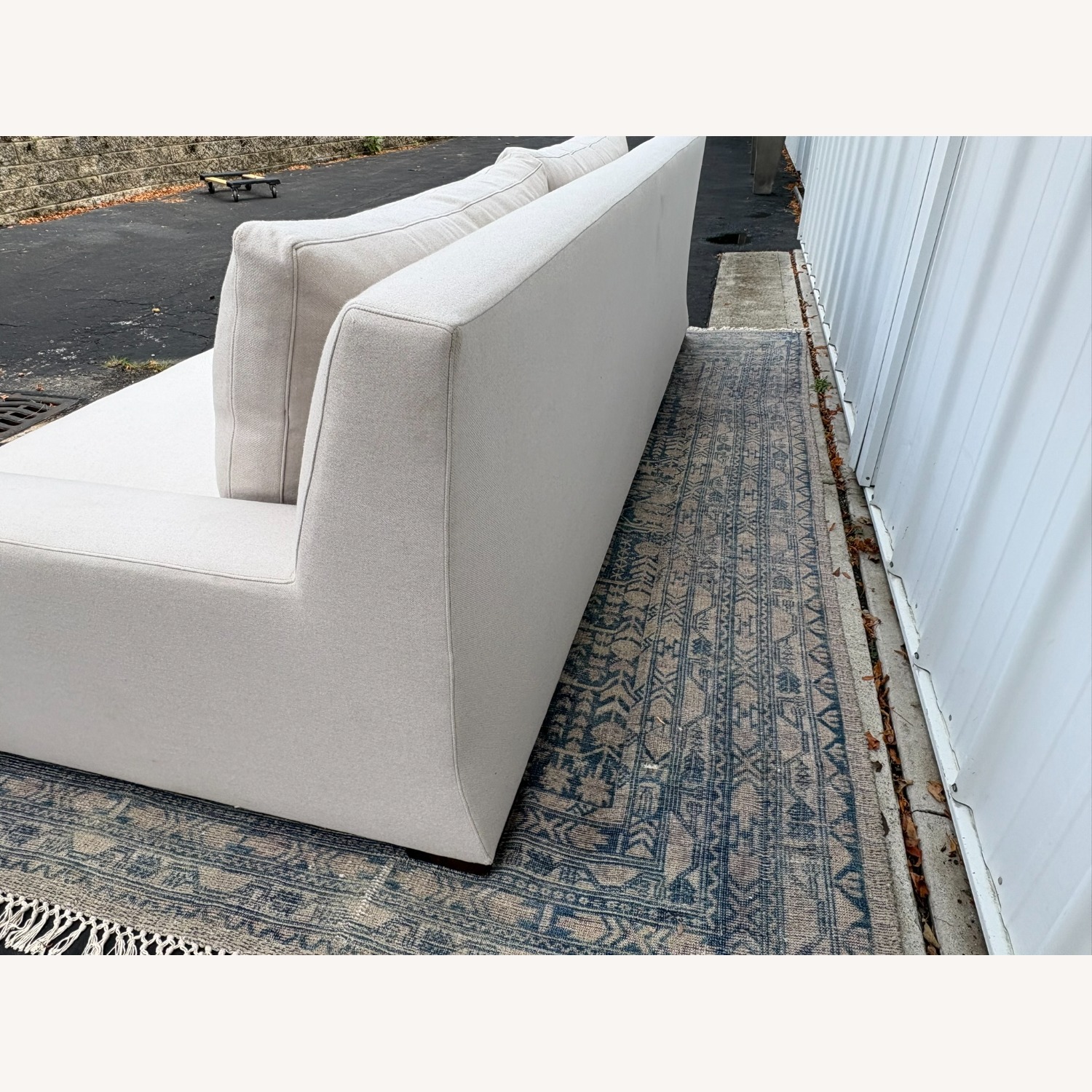 Restoration Hardware Parisian Track Arm Sofa Luxe 9' Wool - image-8