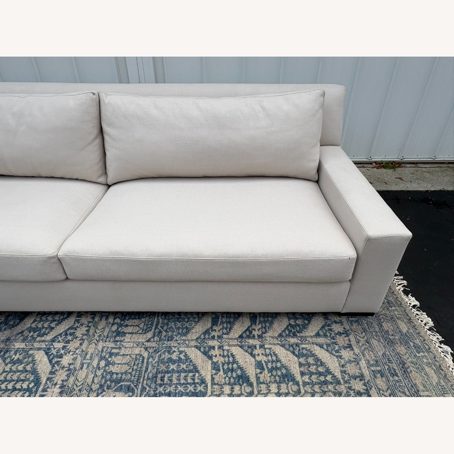 Restoration Hardware Parisian Track Arm Sofa Luxe 9' Wool - image-15