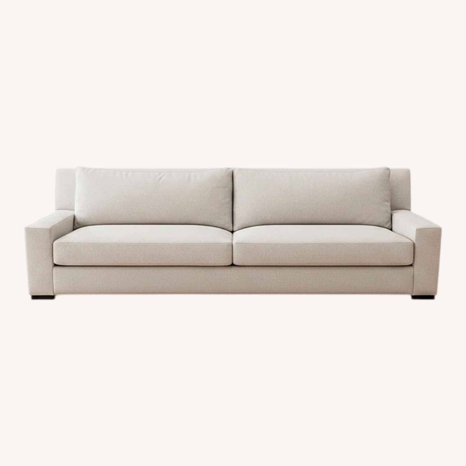 Restoration Hardware Parisian Track Arm Sofa Luxe 9' Wool - image-0