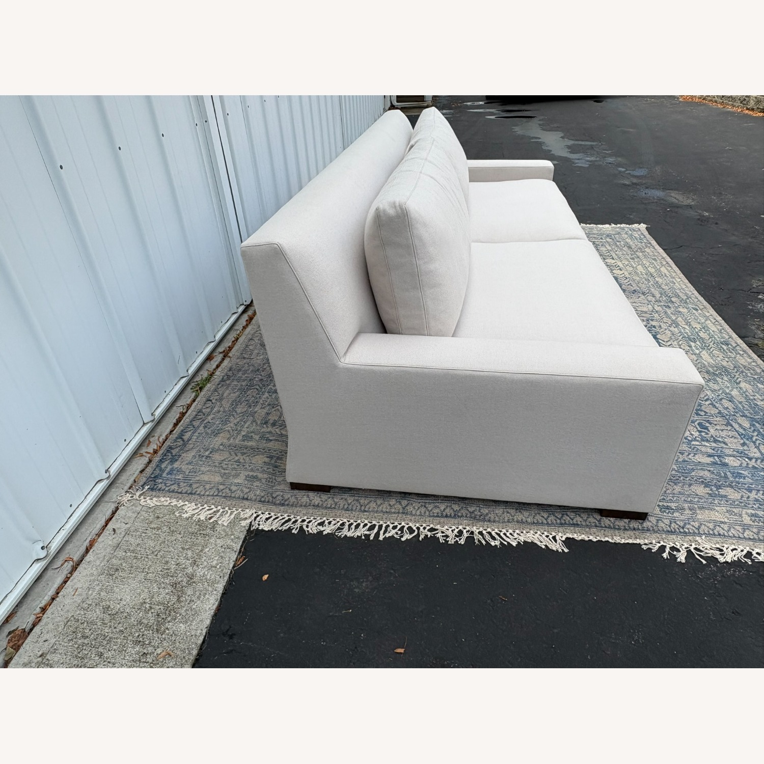 Restoration Hardware Parisian Track Arm Sofa Luxe 9' Wool - image-12