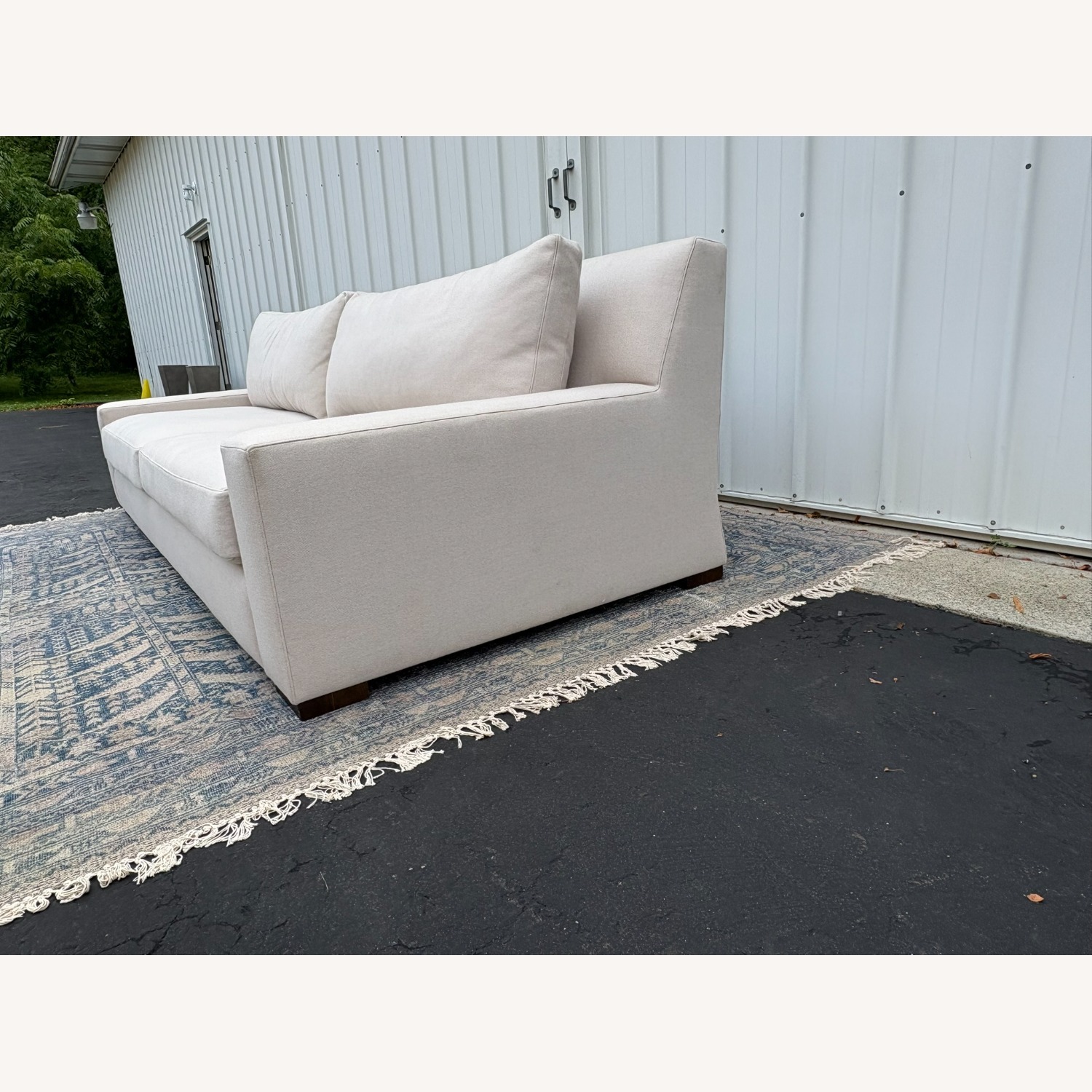 Restoration Hardware Parisian Track Arm Sofa Luxe 9' Wool - image-6