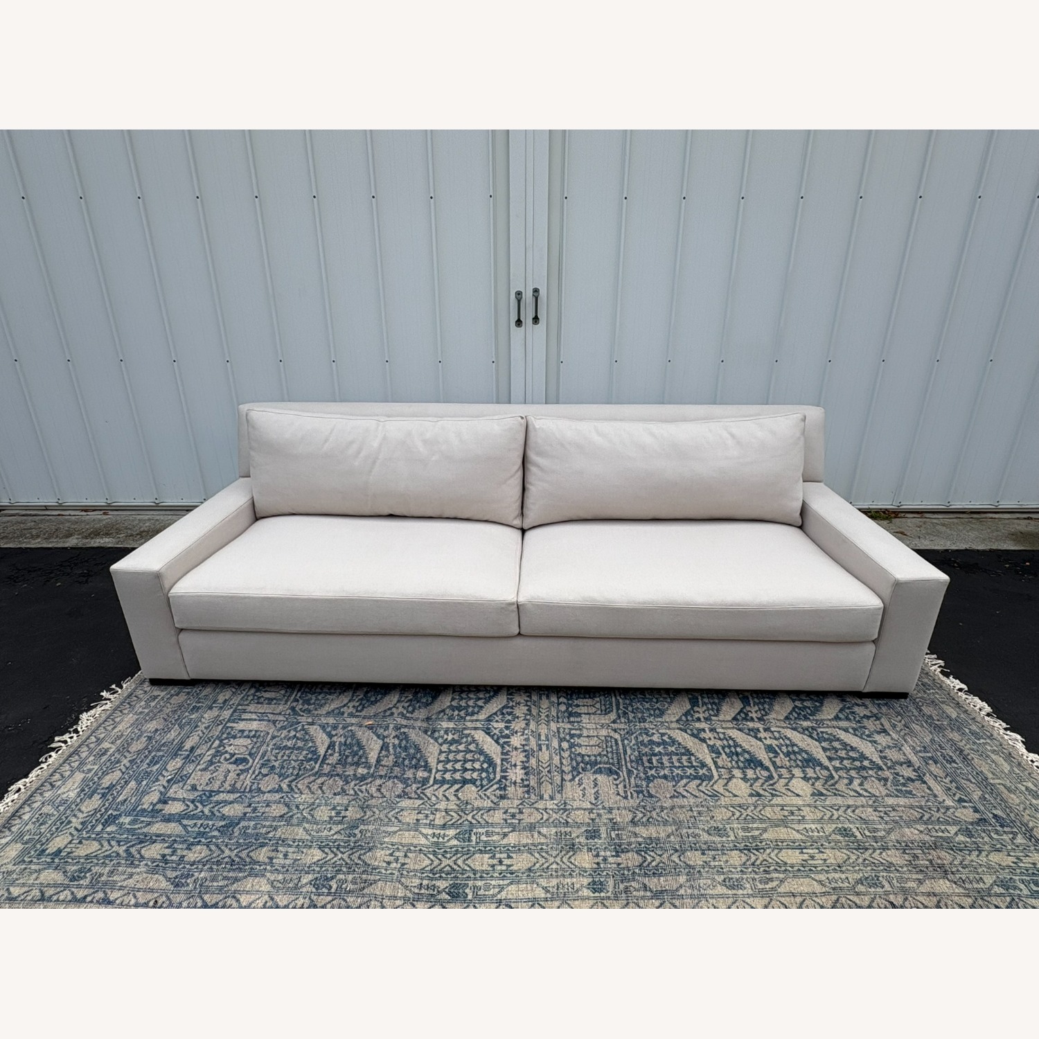 Restoration Hardware Parisian Track Arm Sofa Luxe 9' Wool - image-18