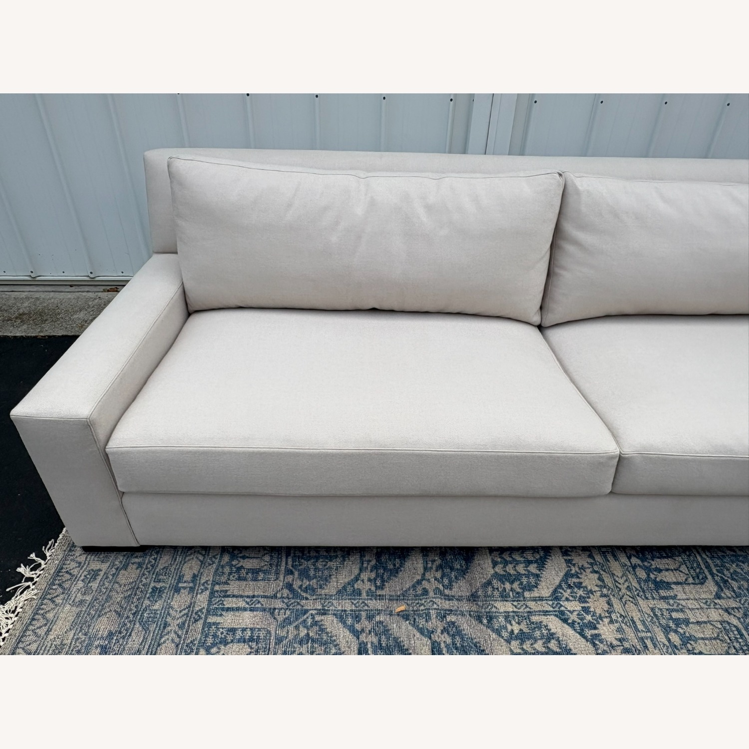 Restoration Hardware Parisian Track Arm Sofa Luxe 9' Wool - image-16