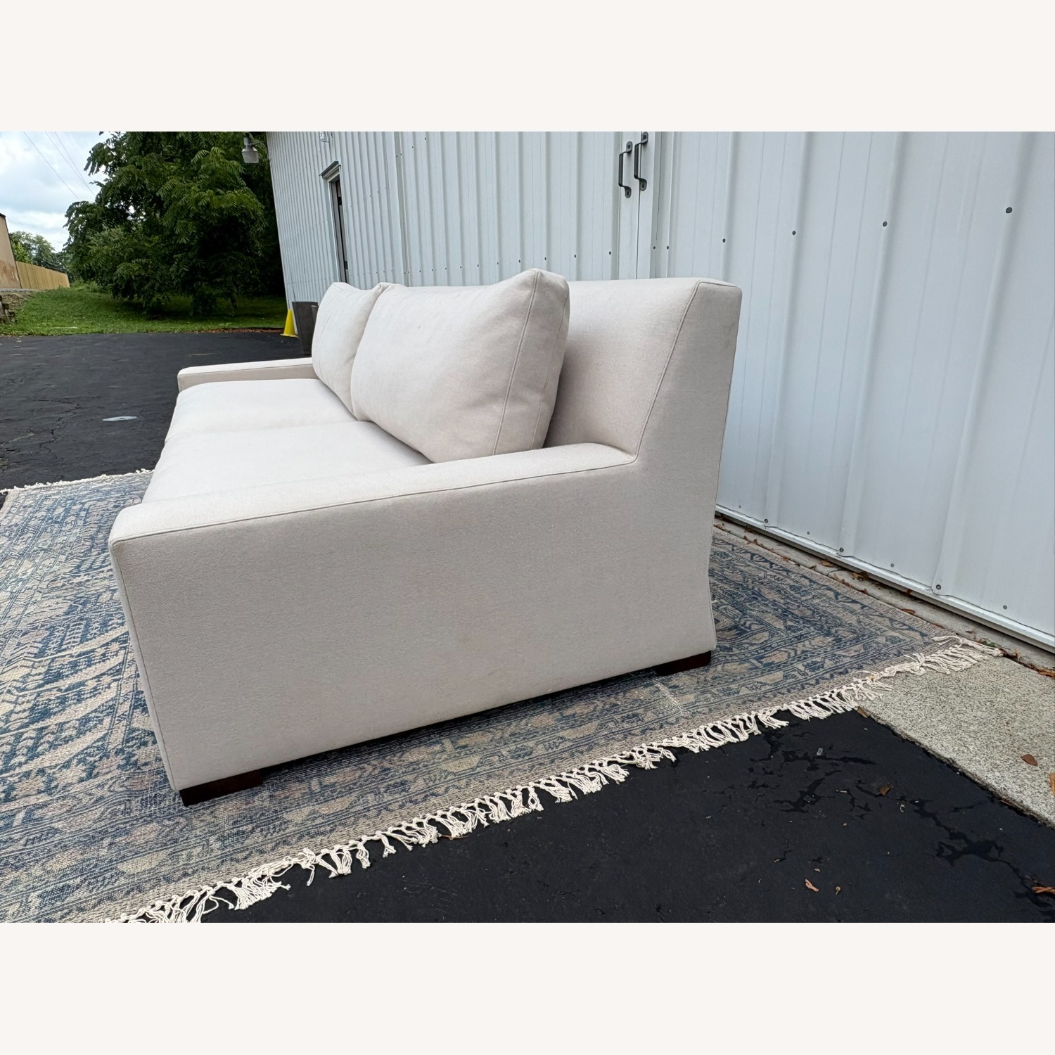 Restoration Hardware Parisian Track Arm Sofa Luxe 9' Wool - image-7