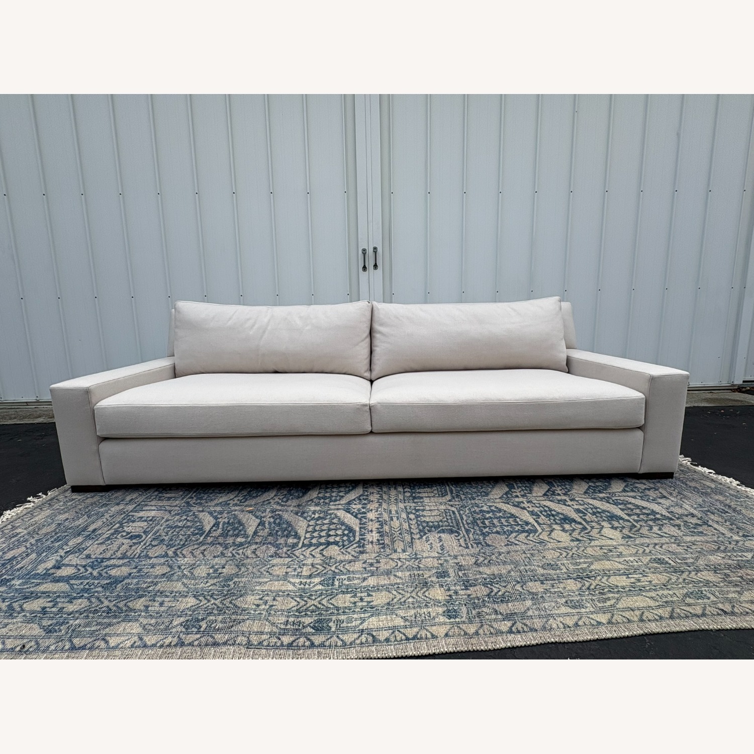 Restoration Hardware Parisian Track Arm Sofa Luxe 9' Wool - image-20