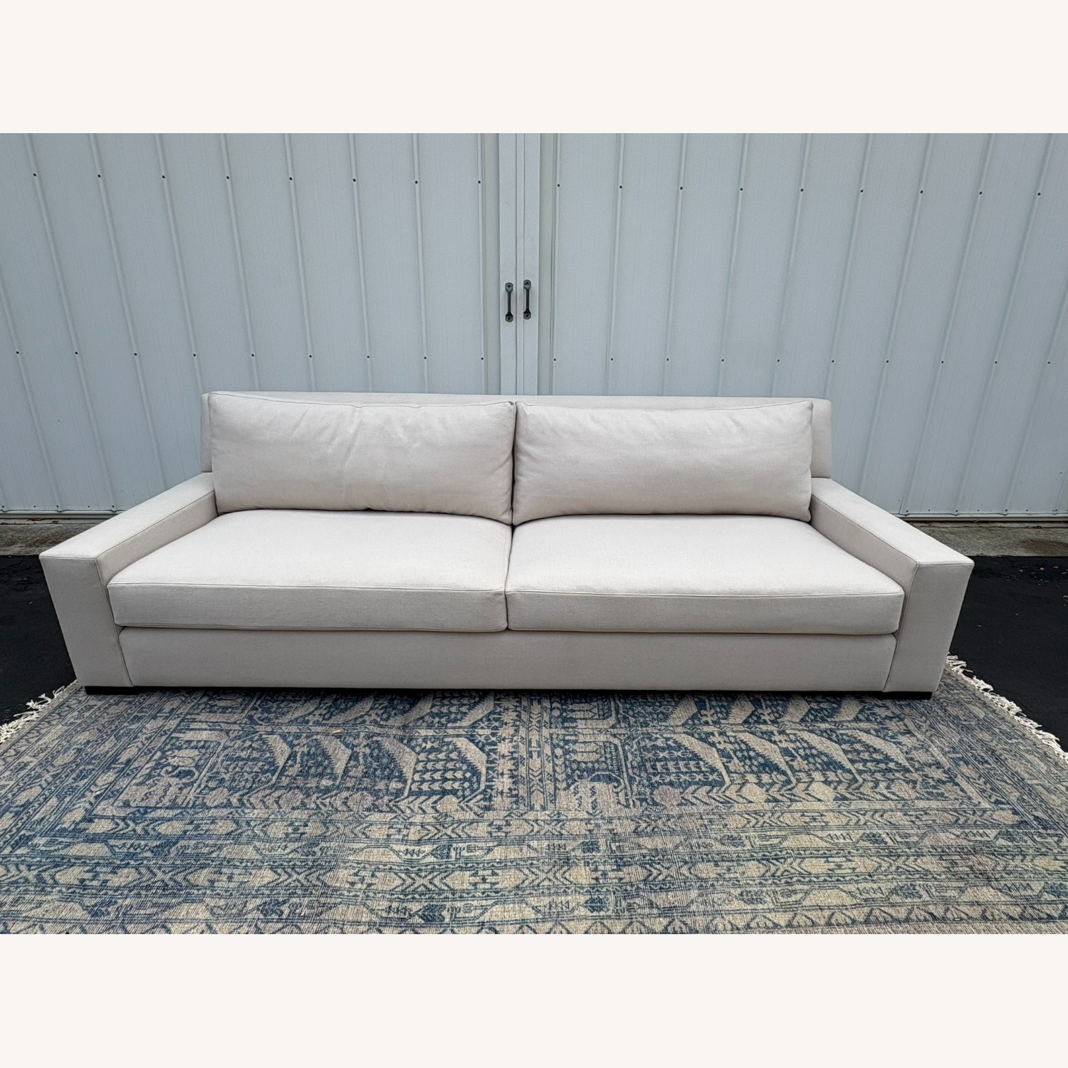 Restoration Hardware Parisian Track Arm Sofa Luxe 9' Wool - image-17