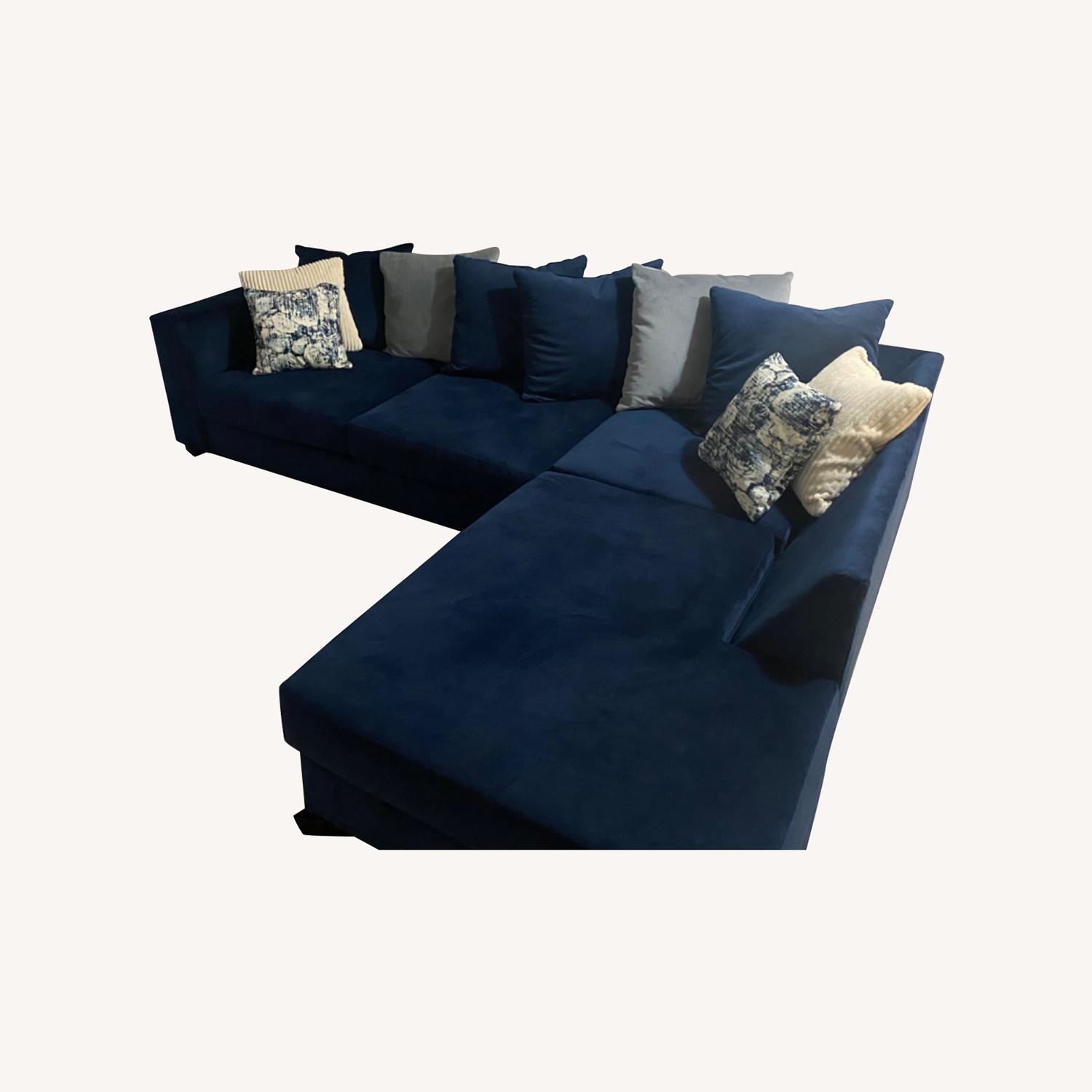 Celeste Designs Blue Sectional - image-0