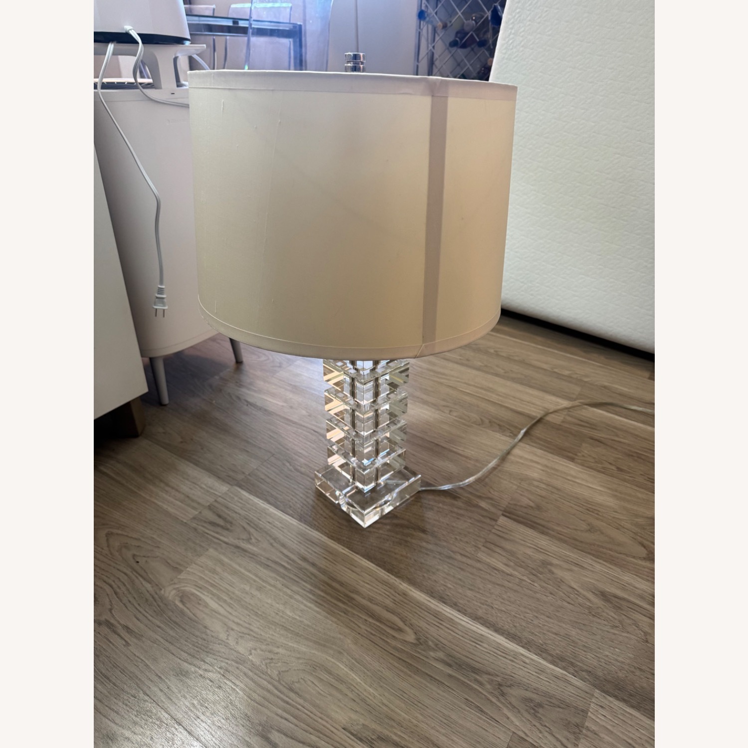 Restoration Hardware Stacked Crystal Block Table Lamp - image-4