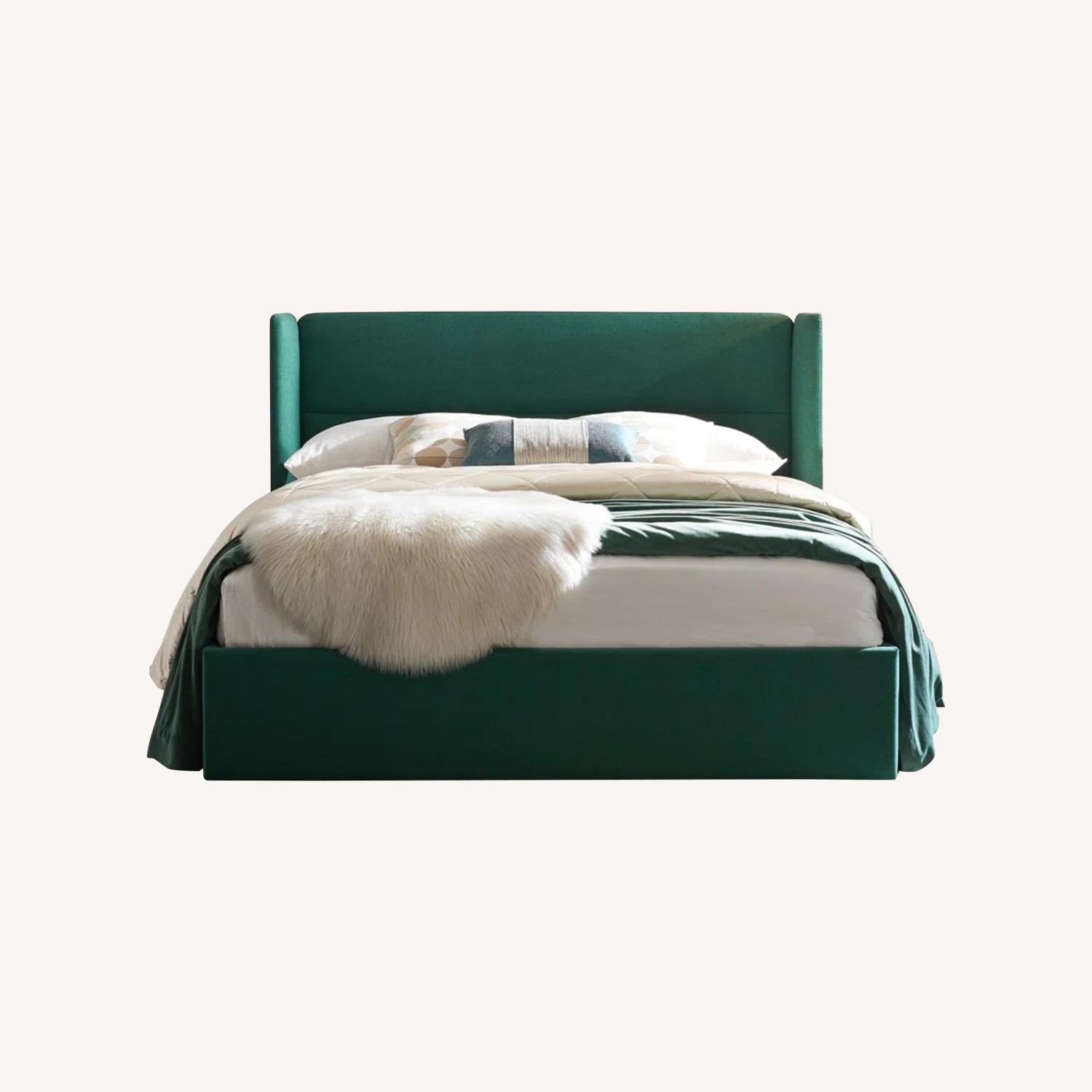 Gaillarde Hydraulic Lift Up Storage Upholstered Platform Bed - image-0
