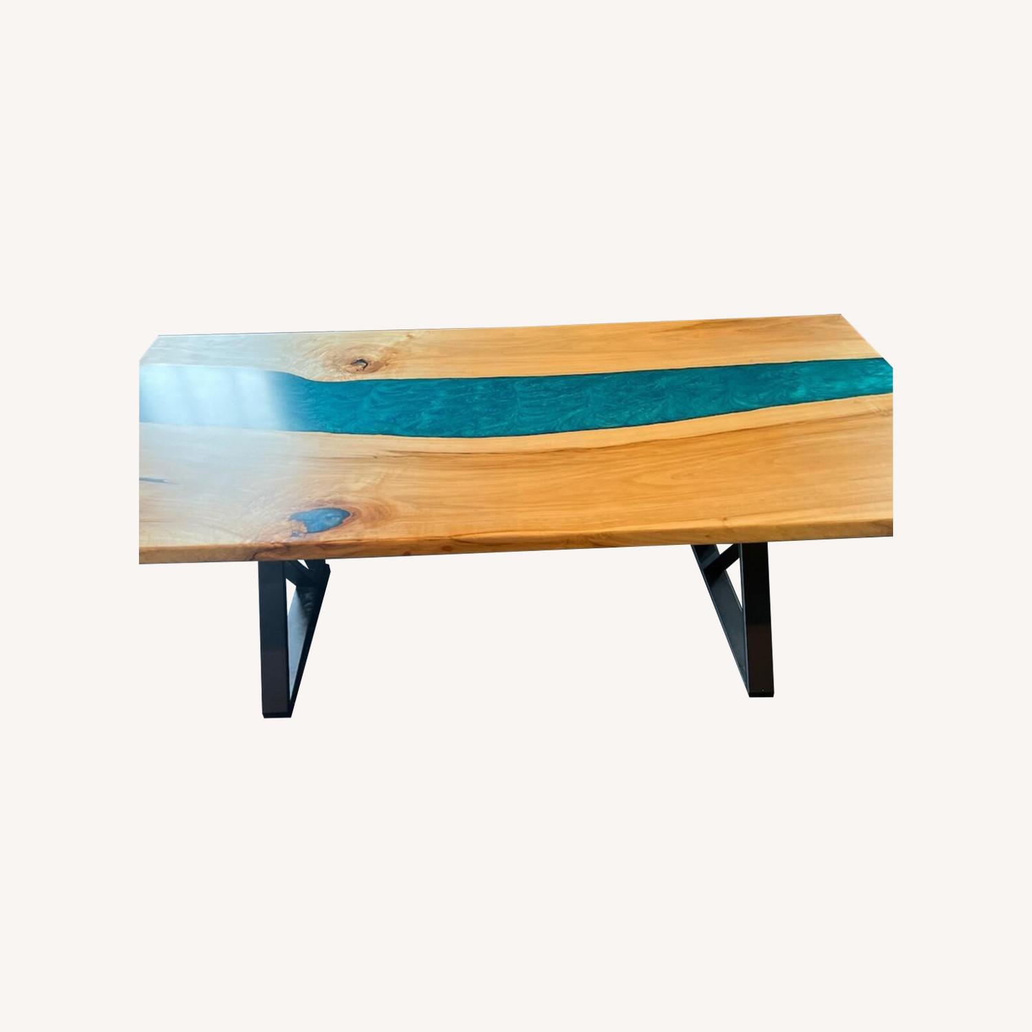 Live Edge, Epoxy River Table - image-0