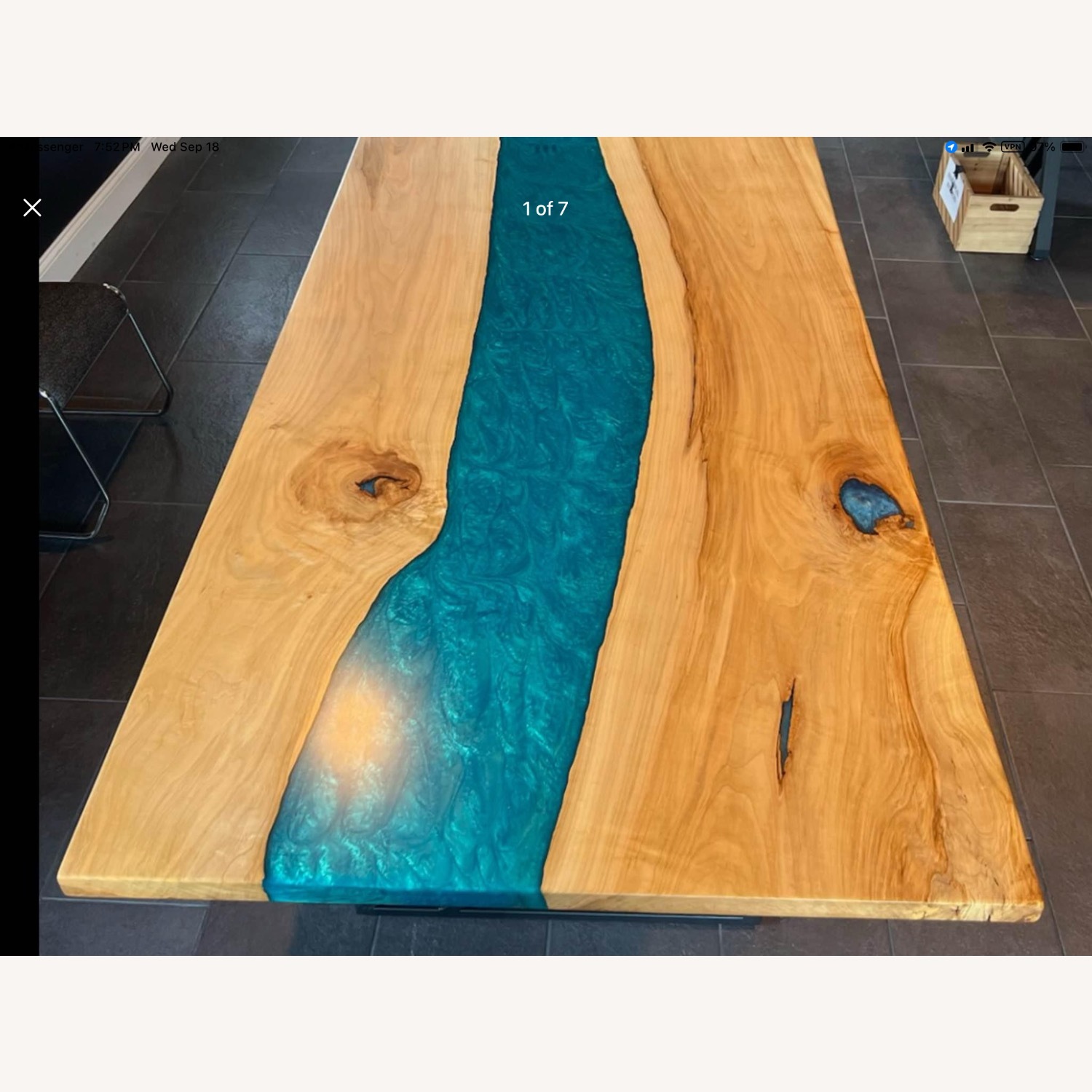 Live Edge, Epoxy River Table - image-3