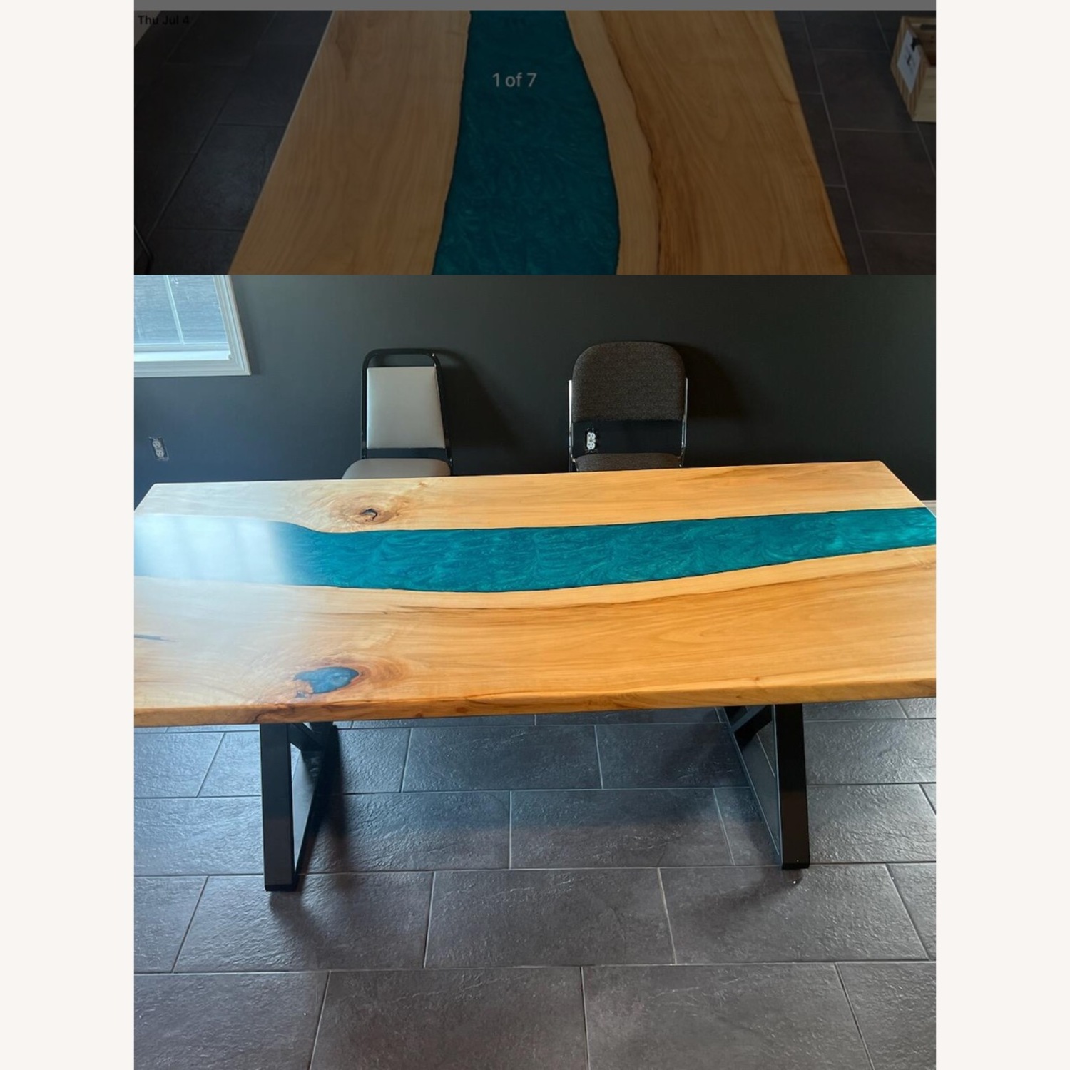 Live Edge, Epoxy River Table - image-6