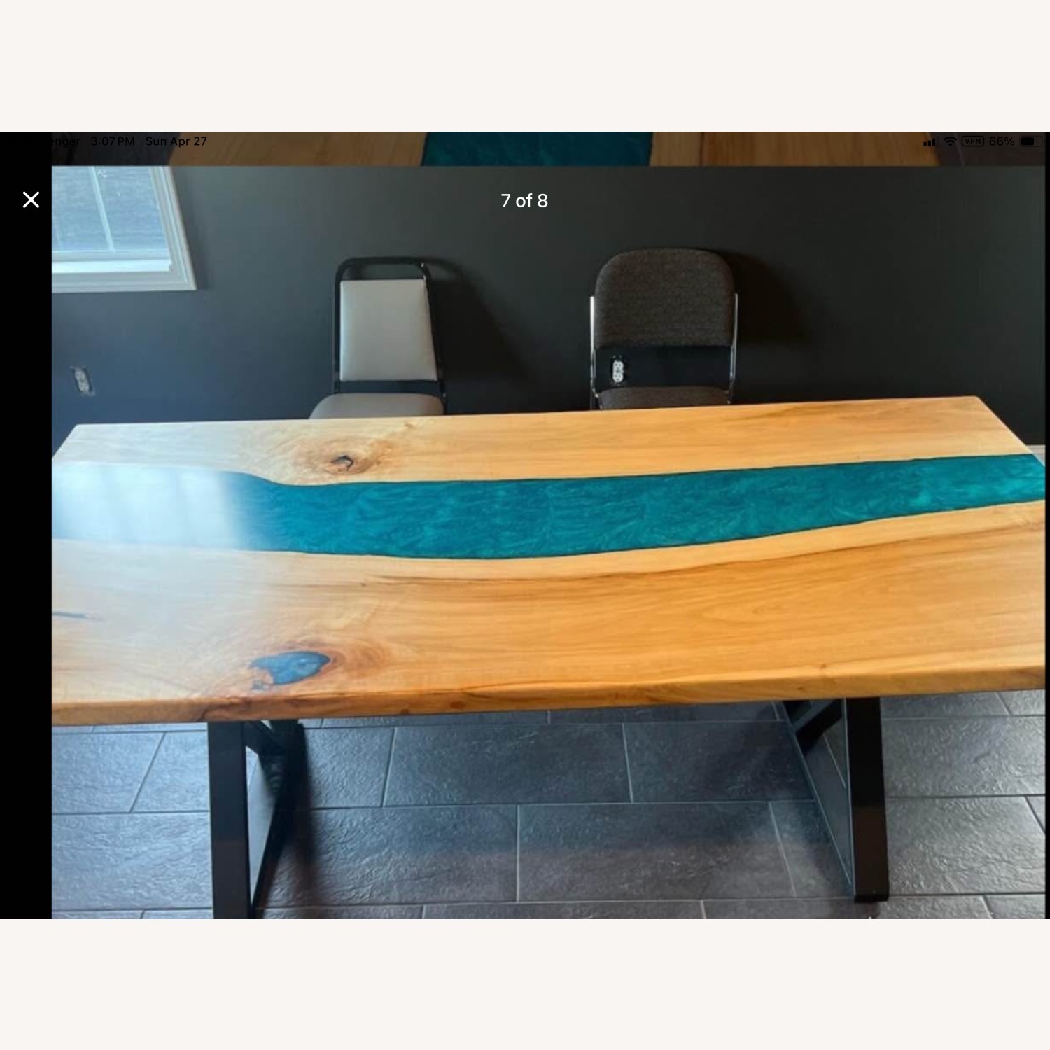 Live Edge, Epoxy River Table - image-1