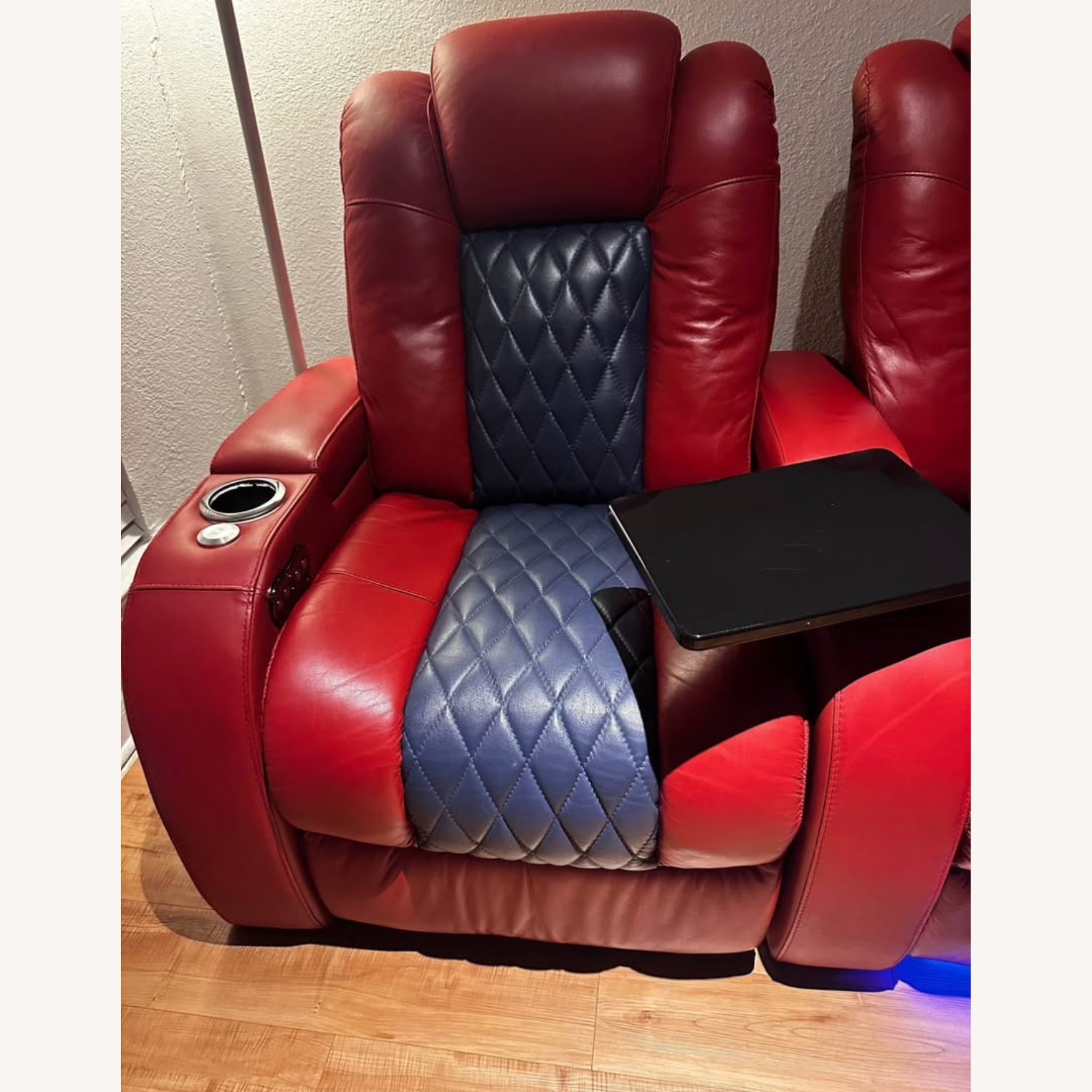 Diamante CoolZero Two-Tone Italian Leather Your Choice Home Theater Seats - image-5