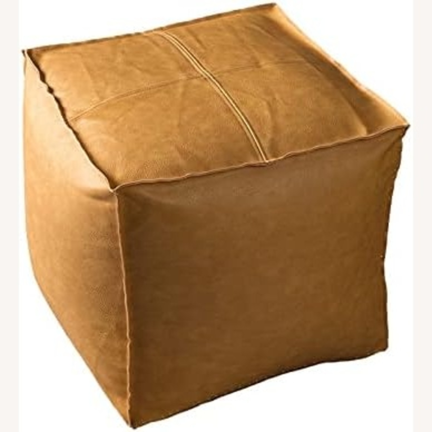 Leather Pouf Ottoman x 2 - image-5