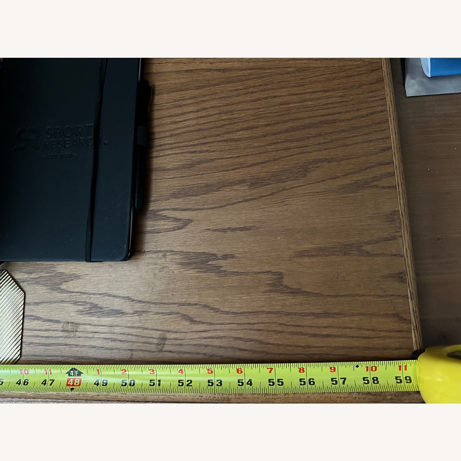 Wood Computer Desk W Adjustable Shelves - image-1