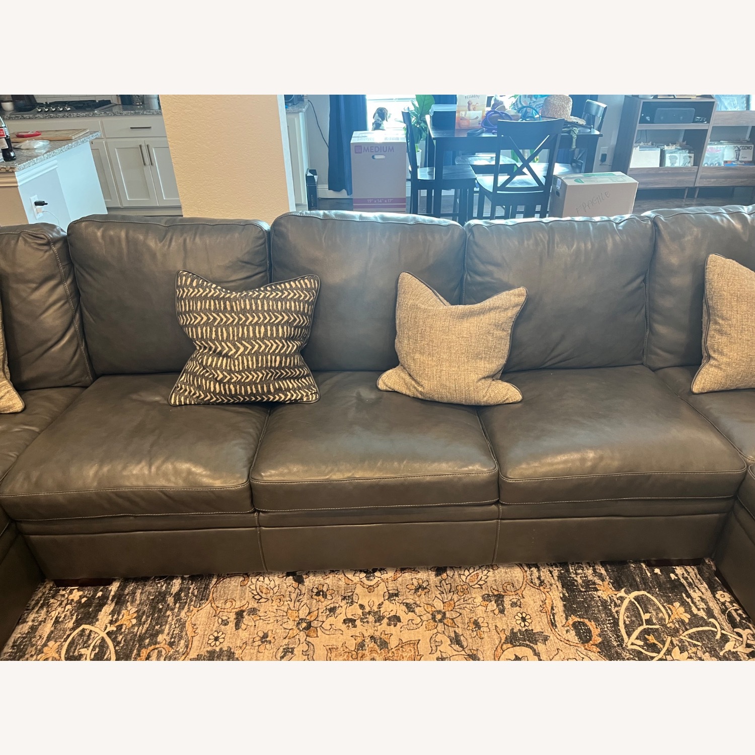 Living Spaces 3-Piece Comfy Sectional - image-4