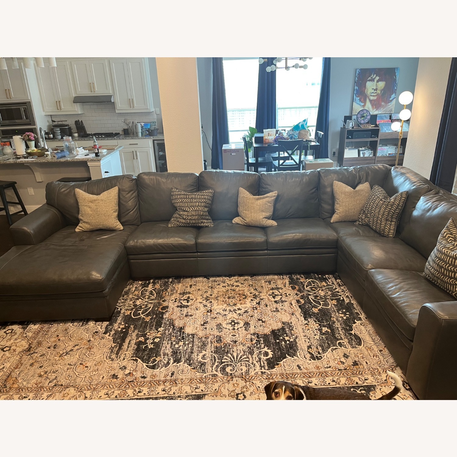 Living Spaces 3-Piece Comfy Sectional - image-1