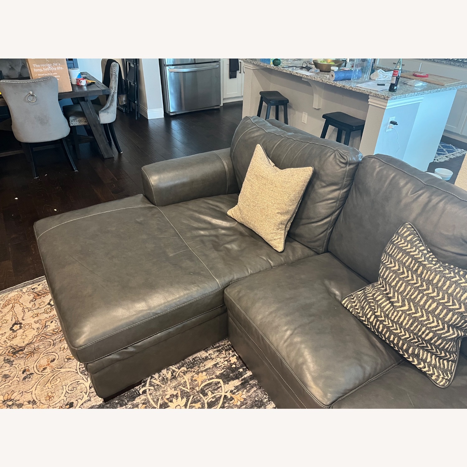 Living Spaces 3-Piece Comfy Sectional - image-5