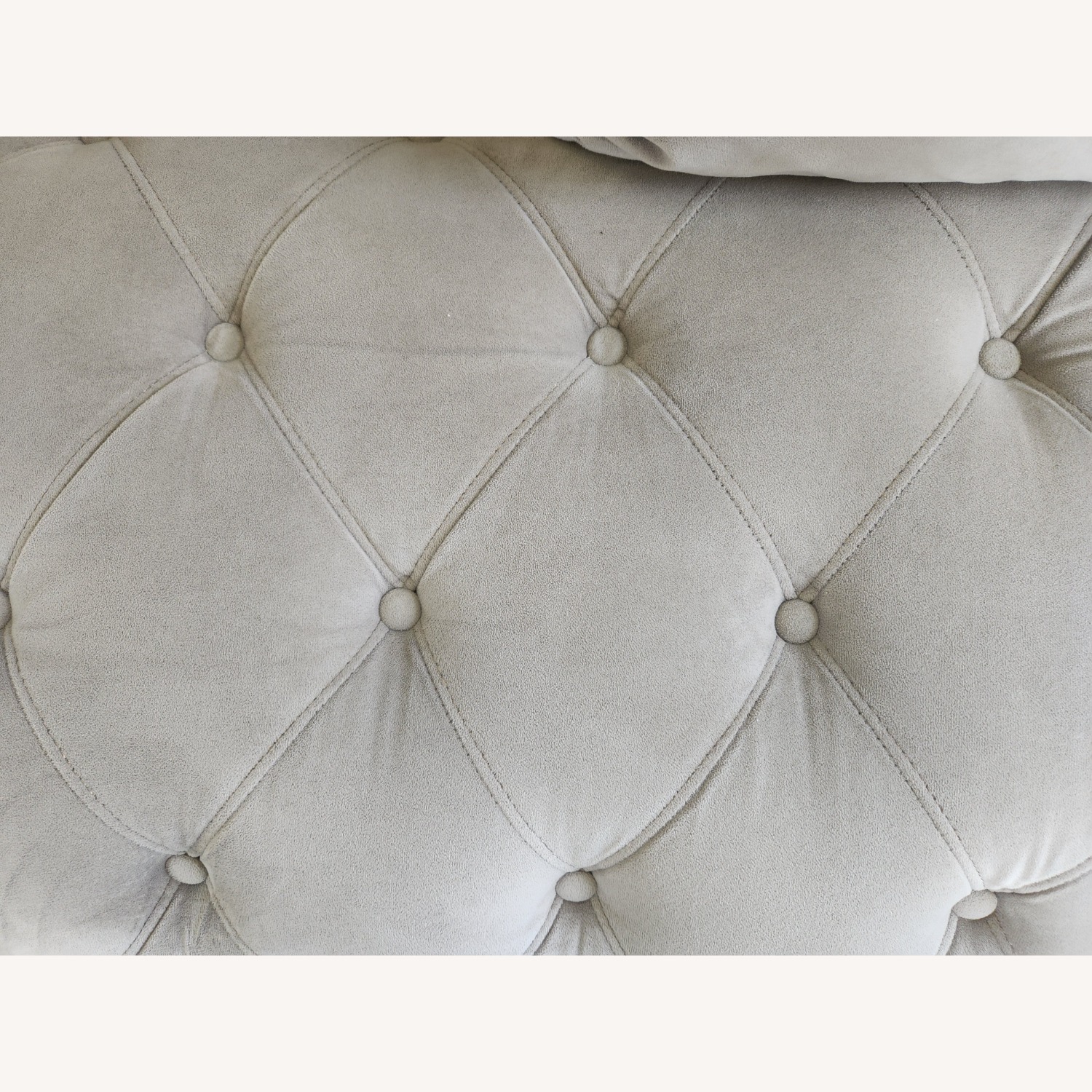 Value City Furniture Marisol Gray Velvet Sofa - image-3