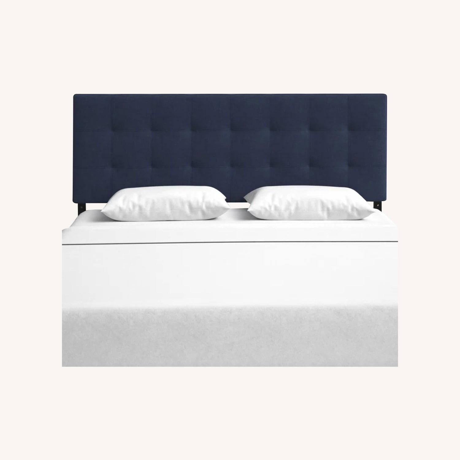 Navy Modway Lily Upholstered Fabric Headboard - image-0
