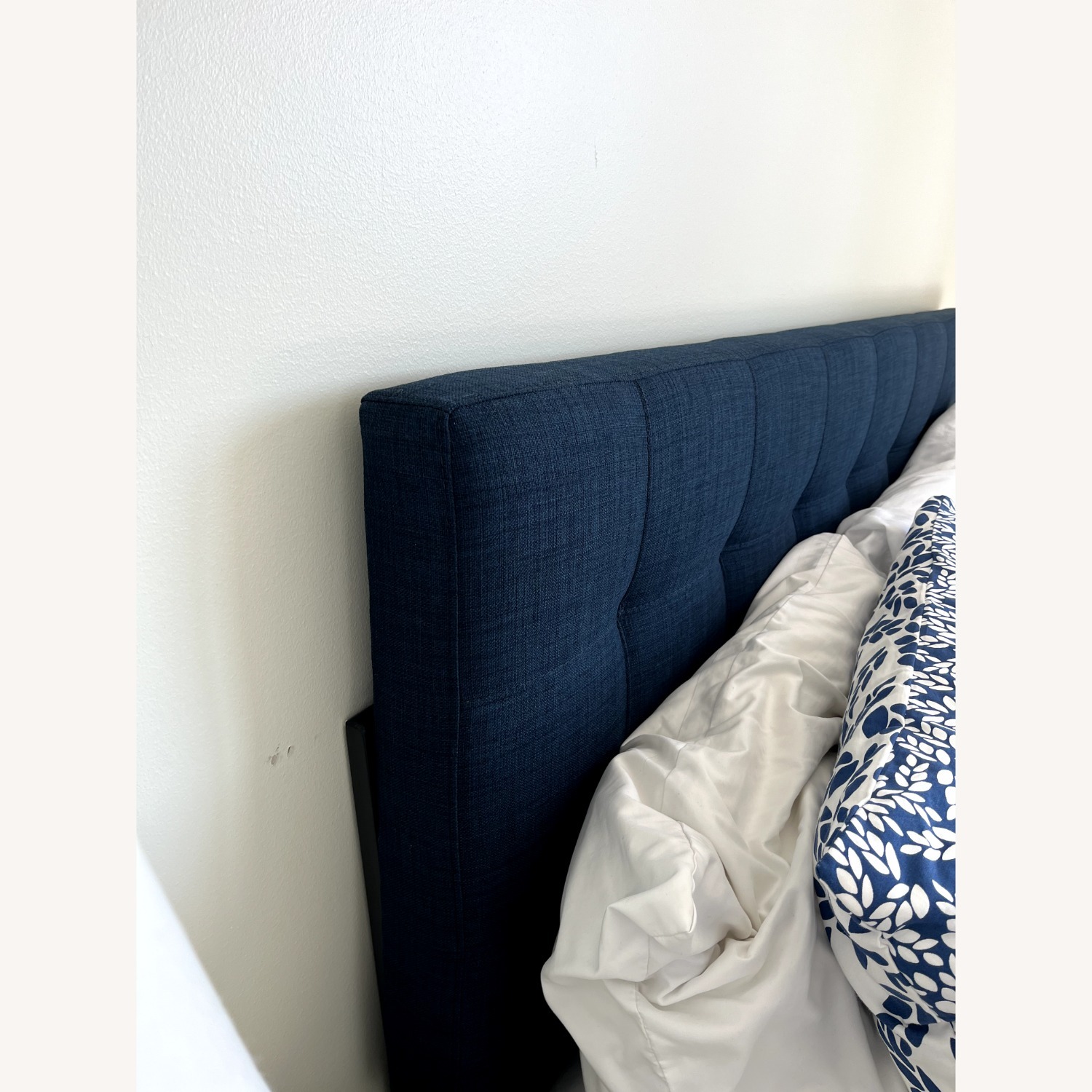 Navy Modway Lily Upholstered Fabric Headboard - image-3