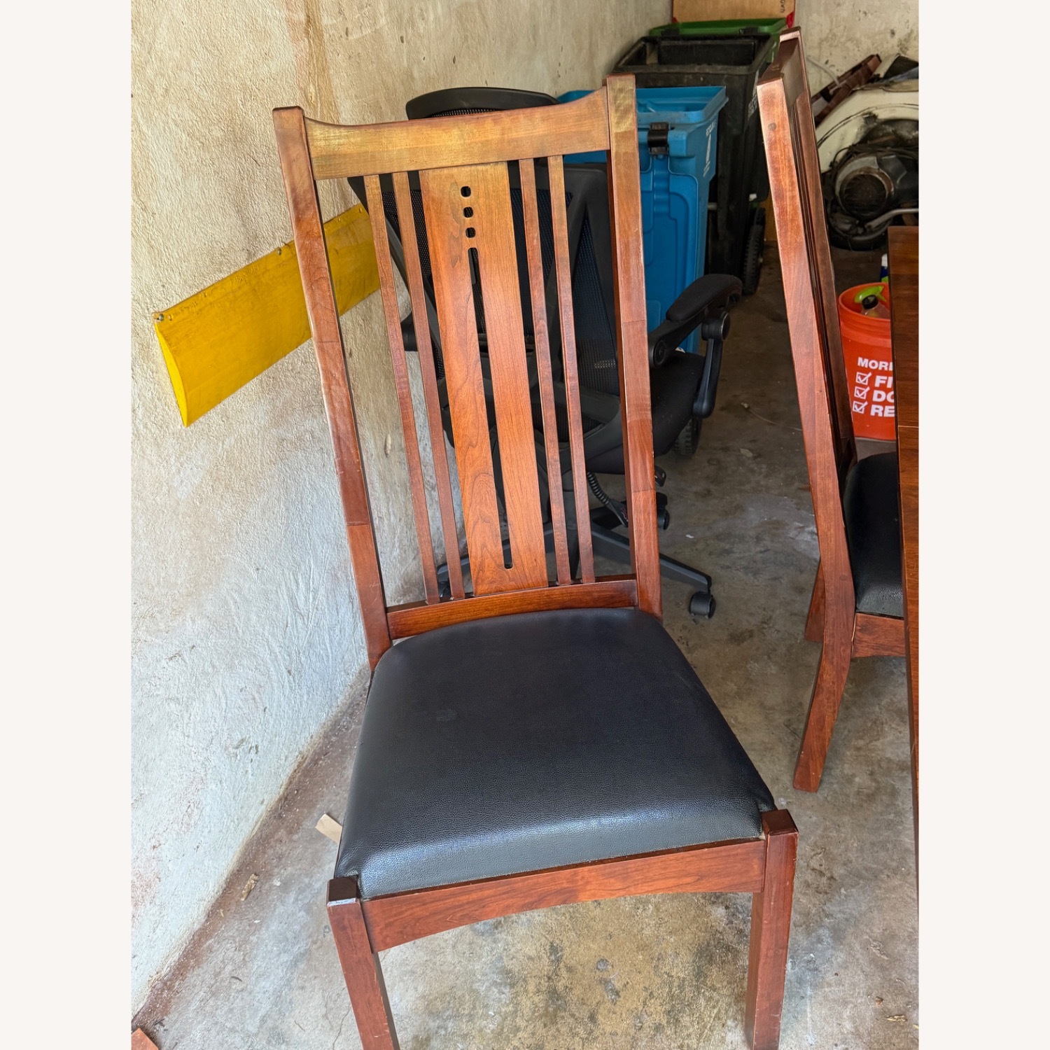 Mission Style Cherry Dining Table - image-5