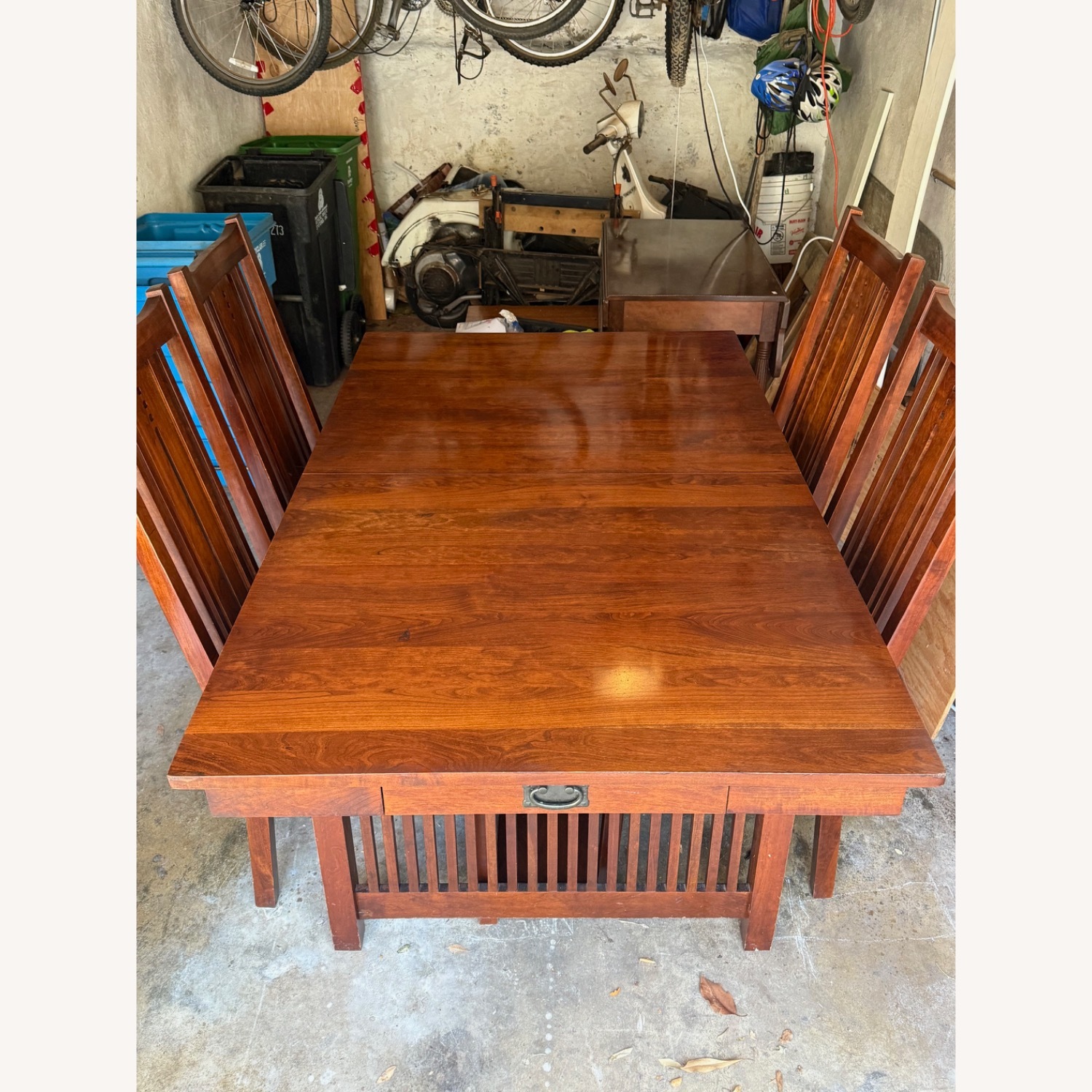 Mission Style Cherry Dining Table - image-1