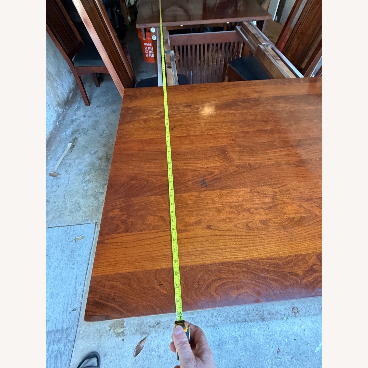 Mission Style Cherry Dining Table - image-8