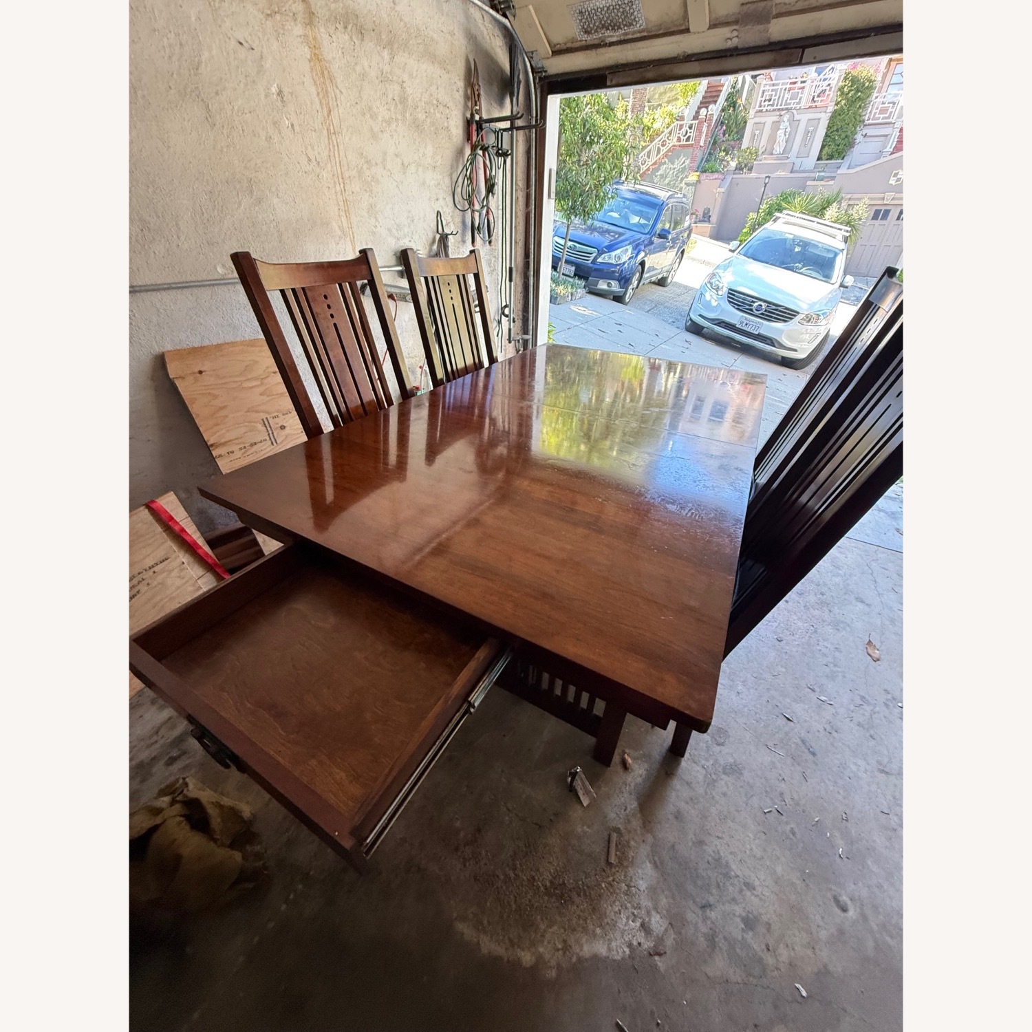 Mission Style Cherry Dining Table - image-2