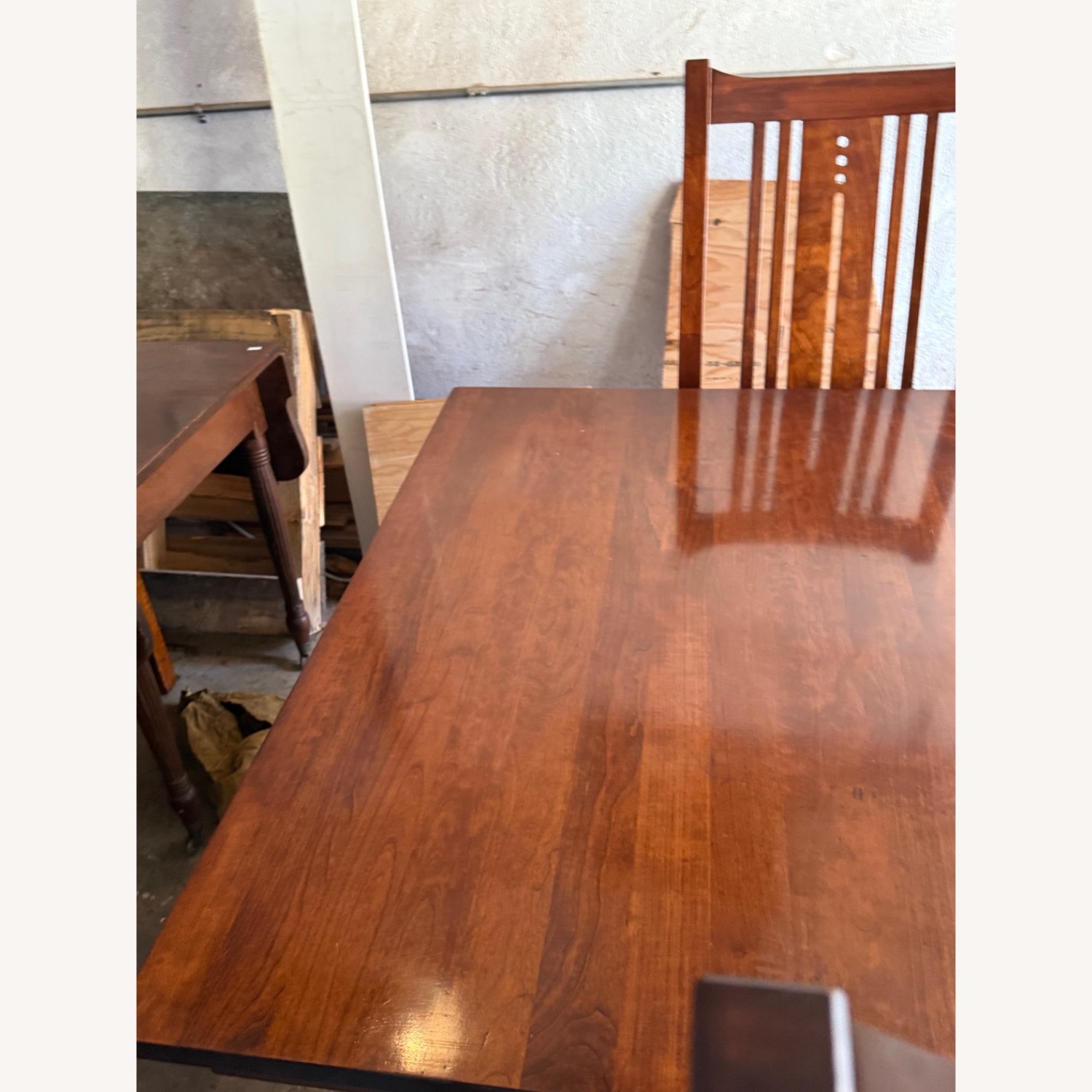 Mission Style Cherry Dining Table - image-4