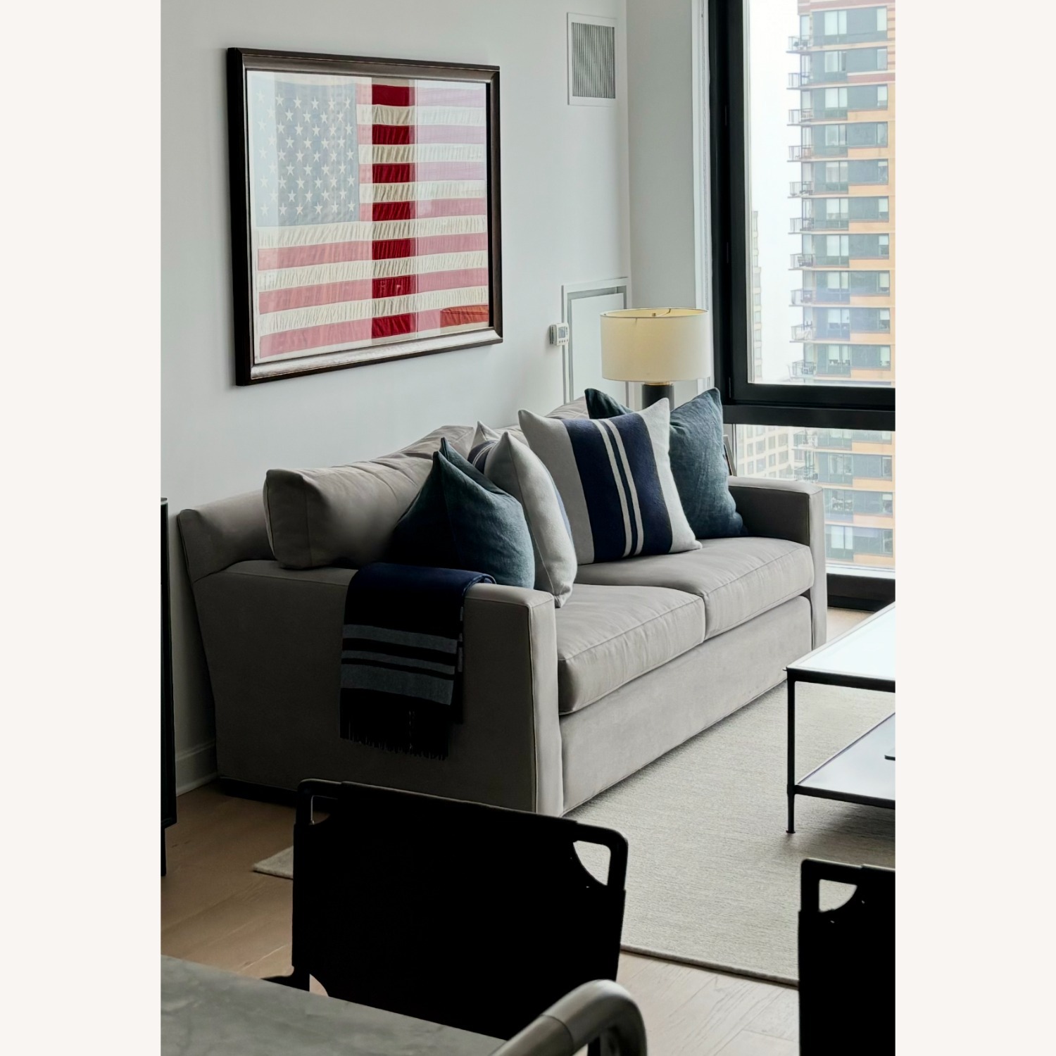  Crate & Barrel Axis II Sofa-2 Seat Couch  - image-1