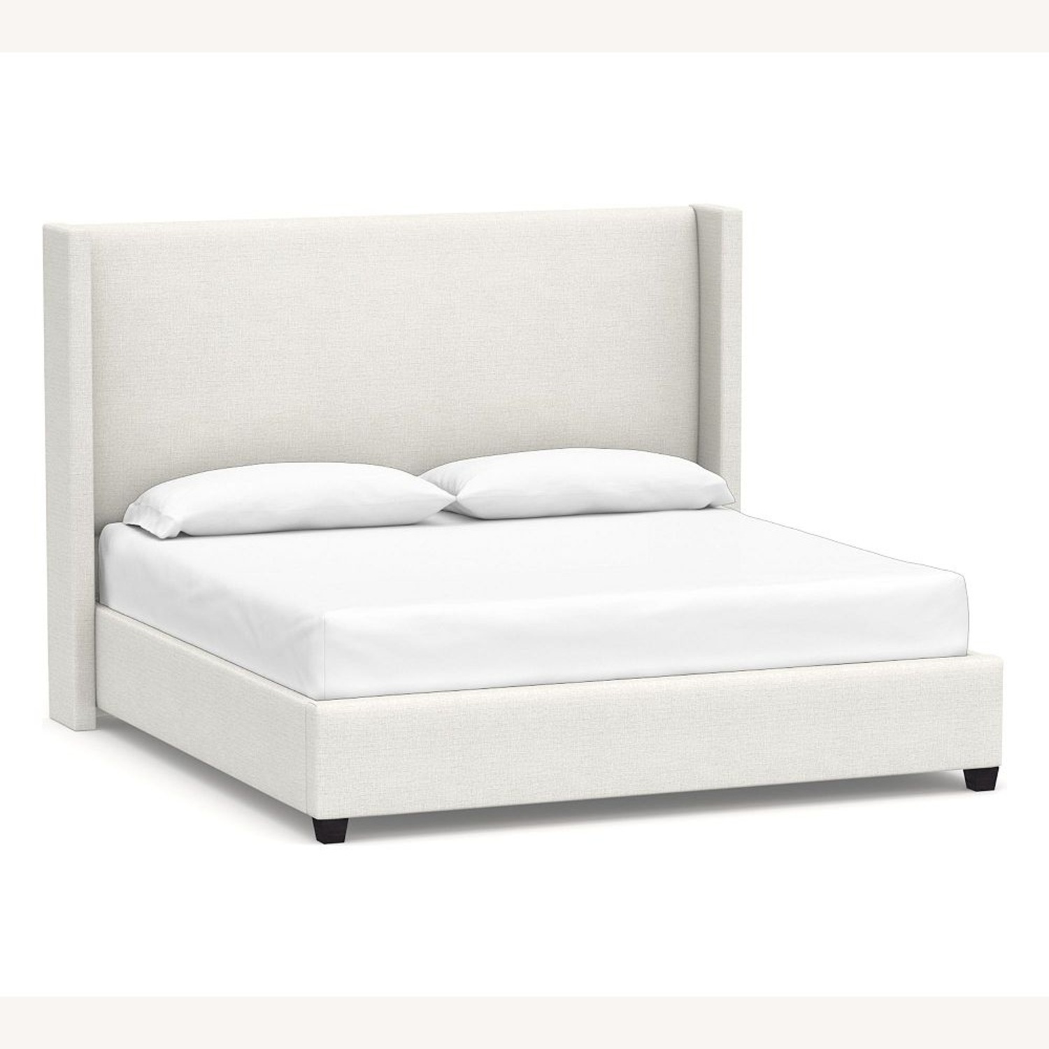 Pottery Barn Elliot Shelter Upholstered King Bed - image-12