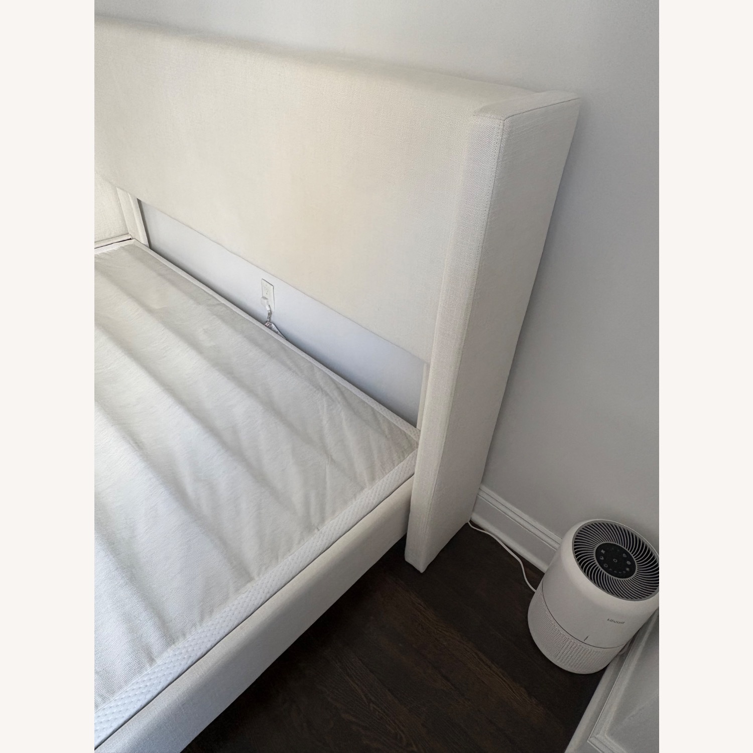 Pottery Barn Elliot Shelter Upholstered King Bed - image-6