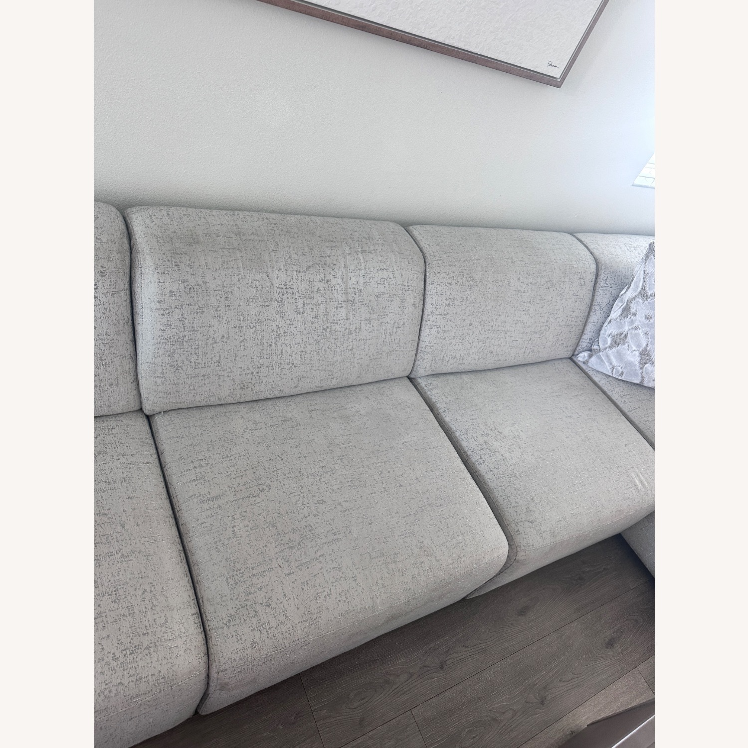 Natuzzi L-Shaped Couch - image-3