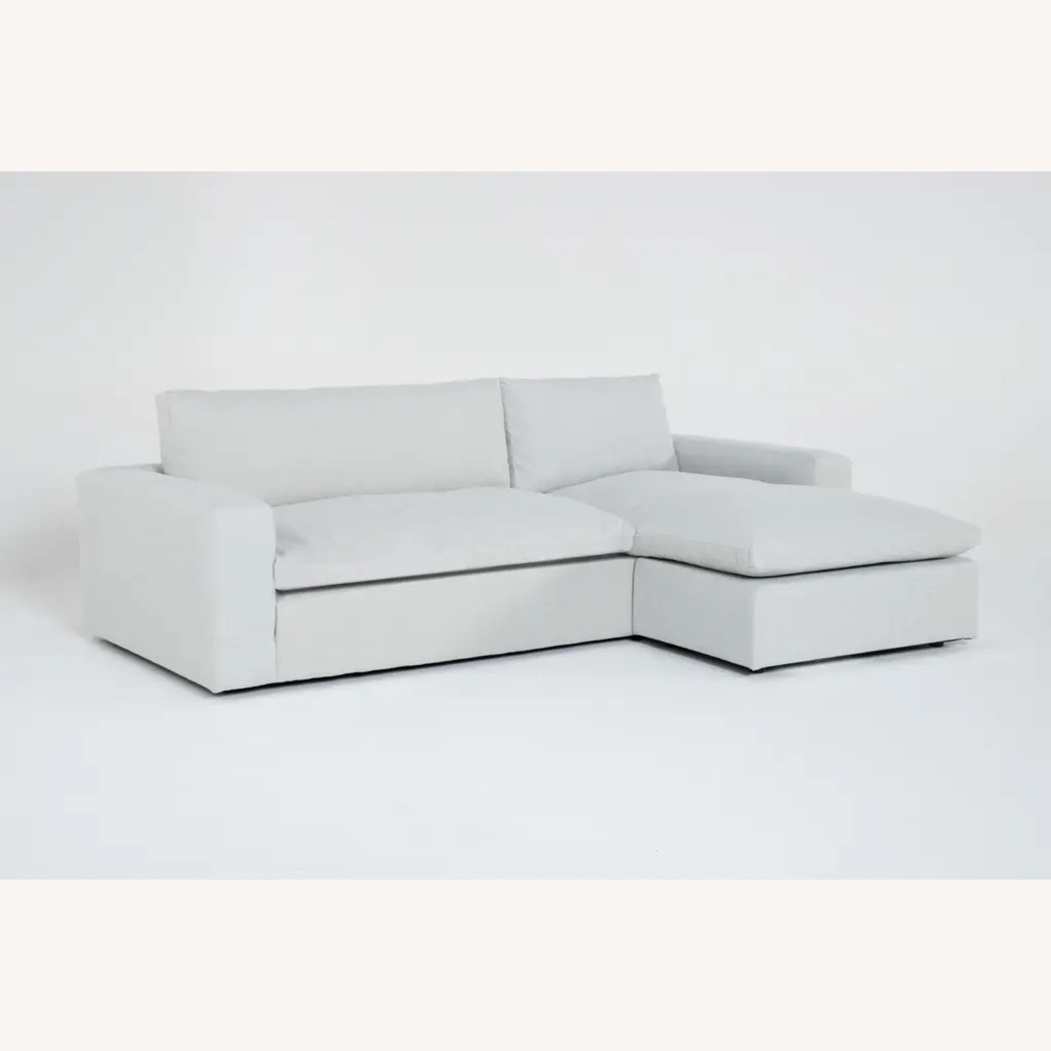 Living Spaces Mini Shuffle Sofa with Reversible Chaise - image-6