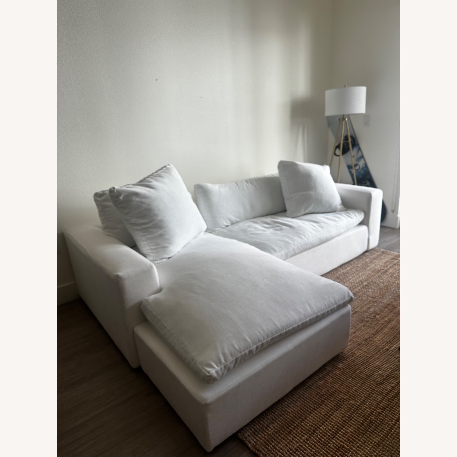 Living Spaces Mini Shuffle Sofa with Reversible Chaise - image-2