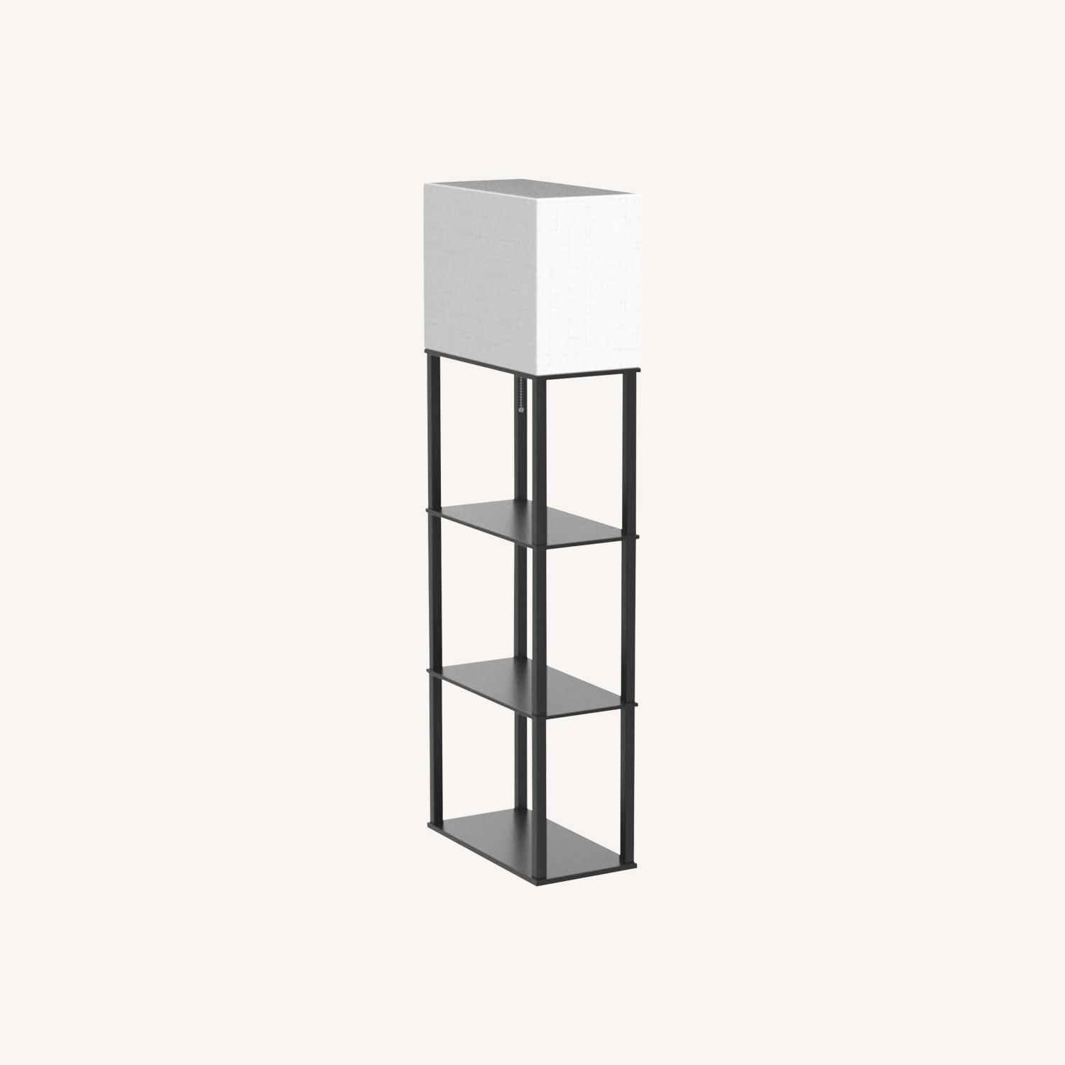 Floor Lamp with Shelf - image-0