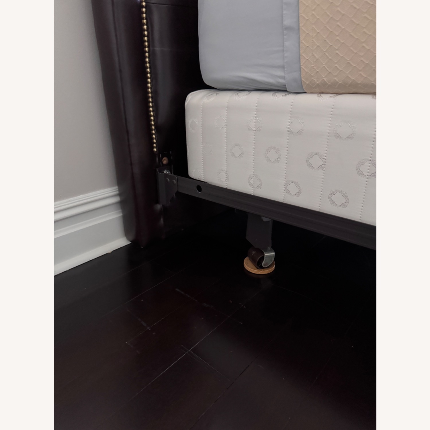 Queen Tufted Leather Headboard - image-2