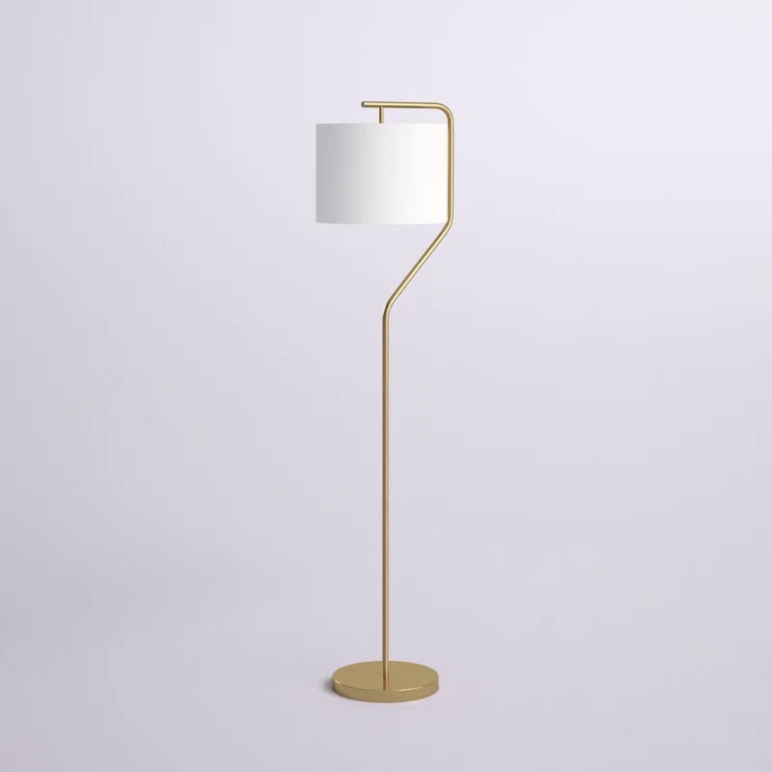 Willa Arlo Rouleau Arched Metal Floor Lamp - image-1
